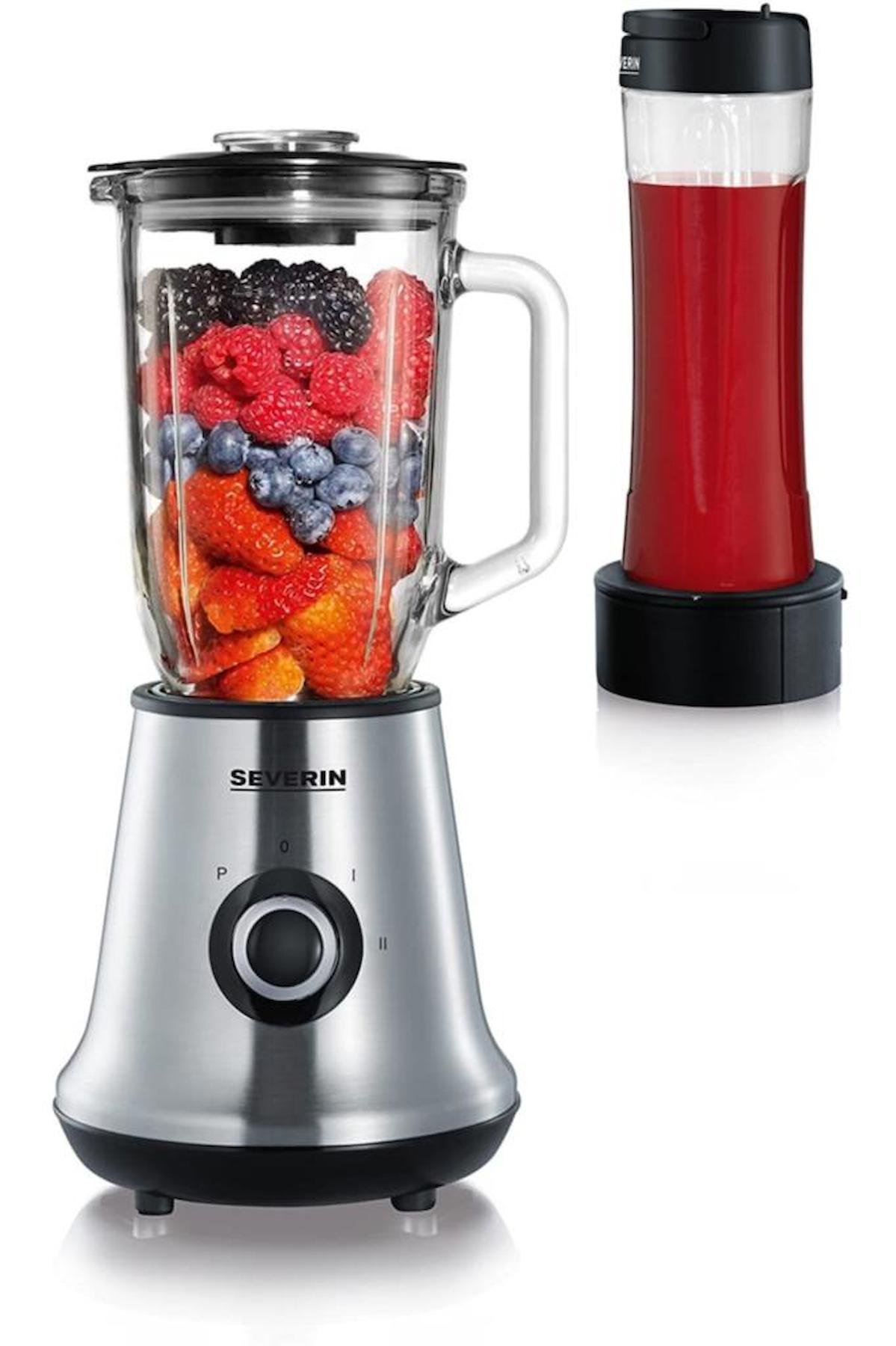 Severin Smoothie Multimikser Sm 3737 Çift Bıçaklı Sürahili Blender Siyah