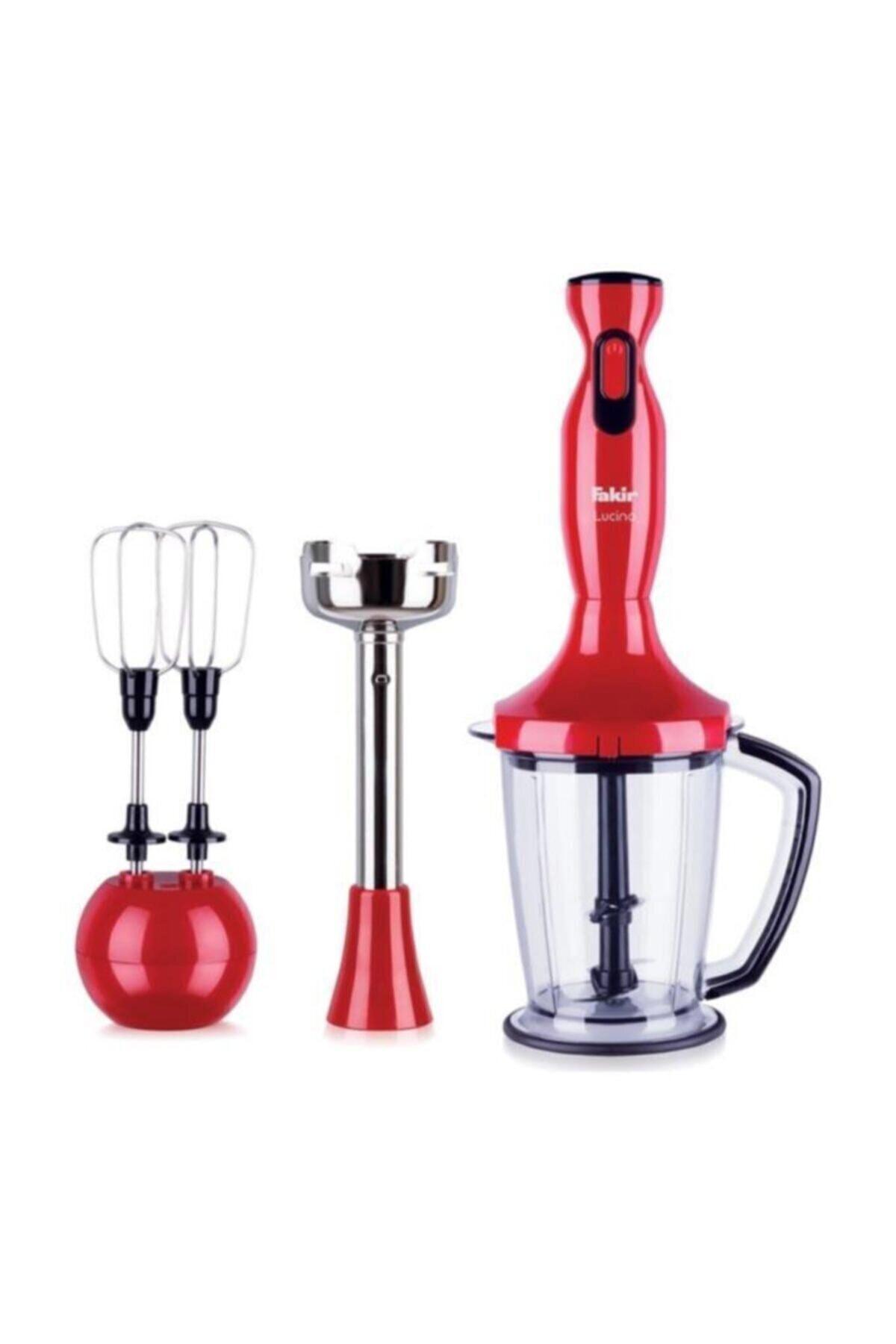 By Hanedan Lucina 1.5 lt 4 Bıçaklı Blender Seti Kırmızı