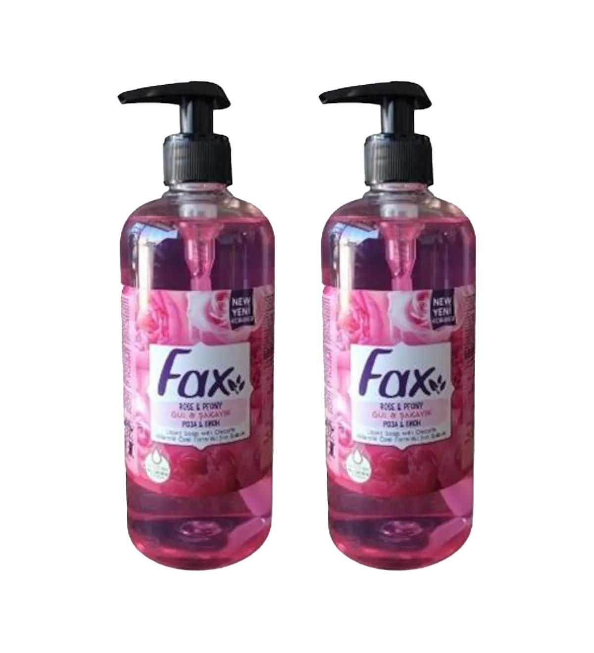 Fax Gül - Şakayık Nemlendiricili Sıvı Sabun 2 x 500 ml 2'li