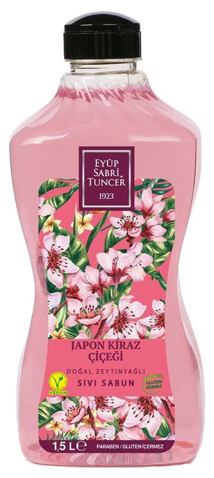 Eyüp Sabri Tuncer Japon Kiraz Çiçeği Nemlendiricili Sıvı Sabun 1.5 lt Tekli