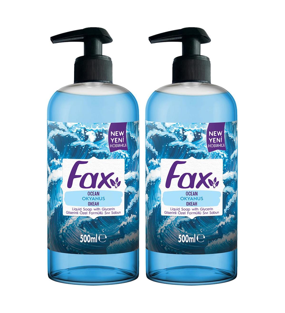 Fax Okyanus Ferahlığı Nemlendiricili Sıvı Sabun 2 x 500 ml 2'li