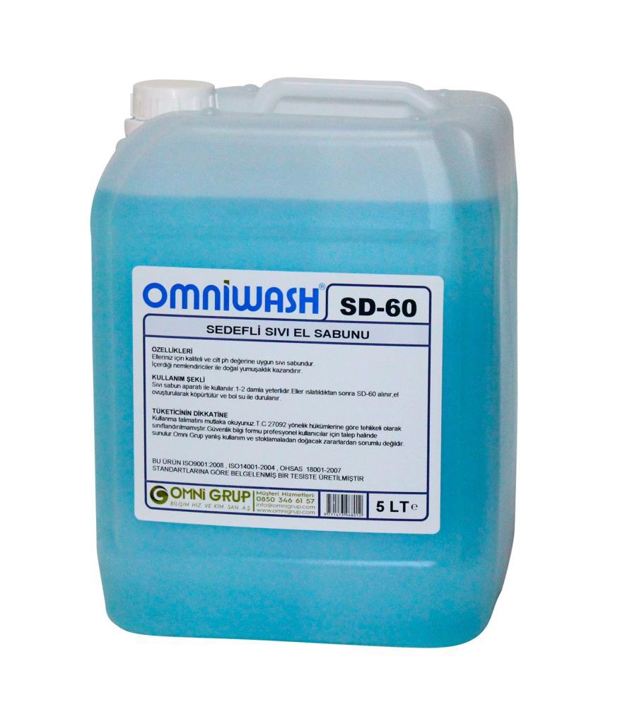 Omniwash SD-60 Nemlendiricili Köpük Sıvı Sabun 5 lt Tekli
