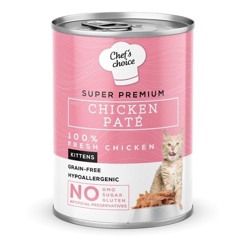 Chef's Choice Super Premium Tavuklu Yavru Yaş Kedi Maması 400 gr