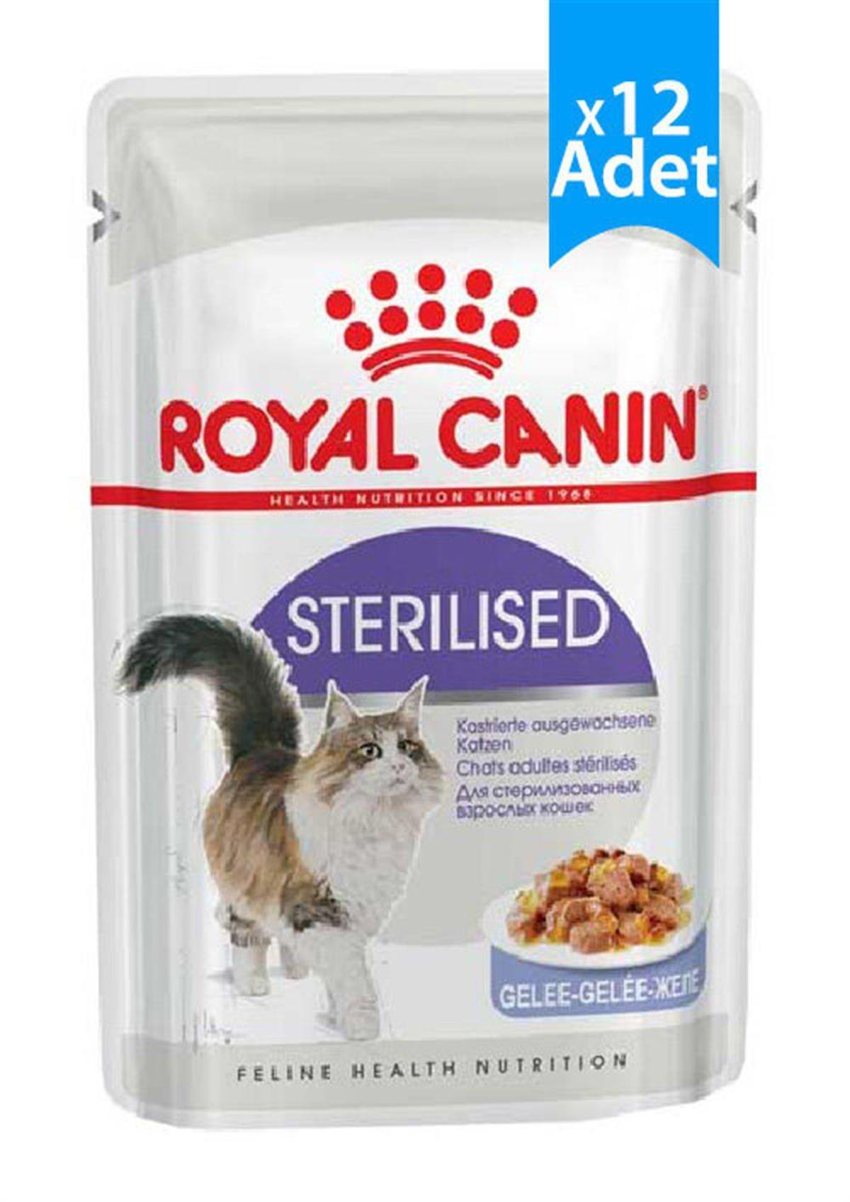 Royal Canin Sterilised Kısırlaştırılmış Etli Yaş Kedi Maması 12x85 gr
