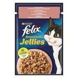 Felix Sensations Jellies Karidesli Yetişkin Yaş Kedi Maması 85 gr