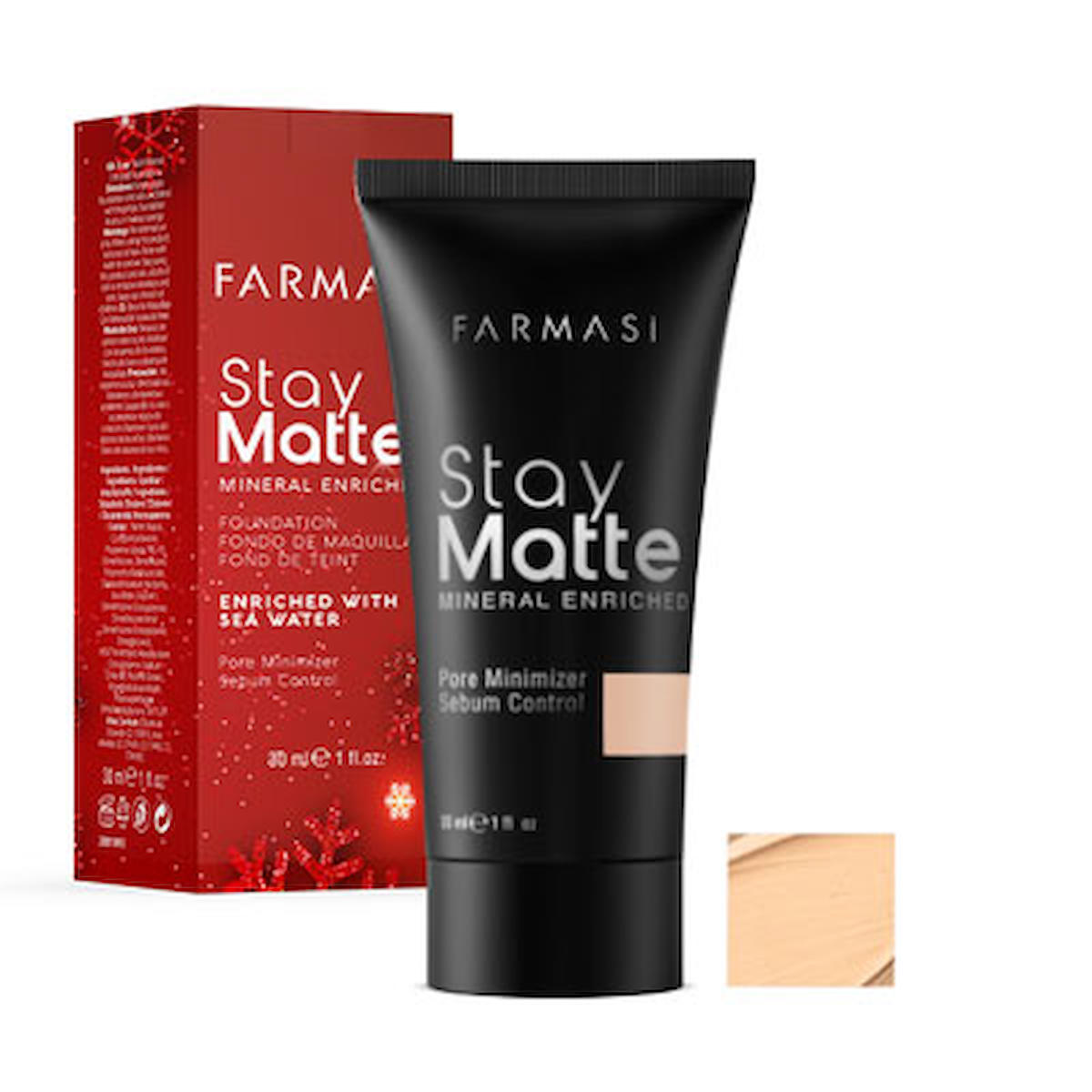 Farmasi Stay Matte Winter 04 Sand Krem Tüp Fondöten 30 ml