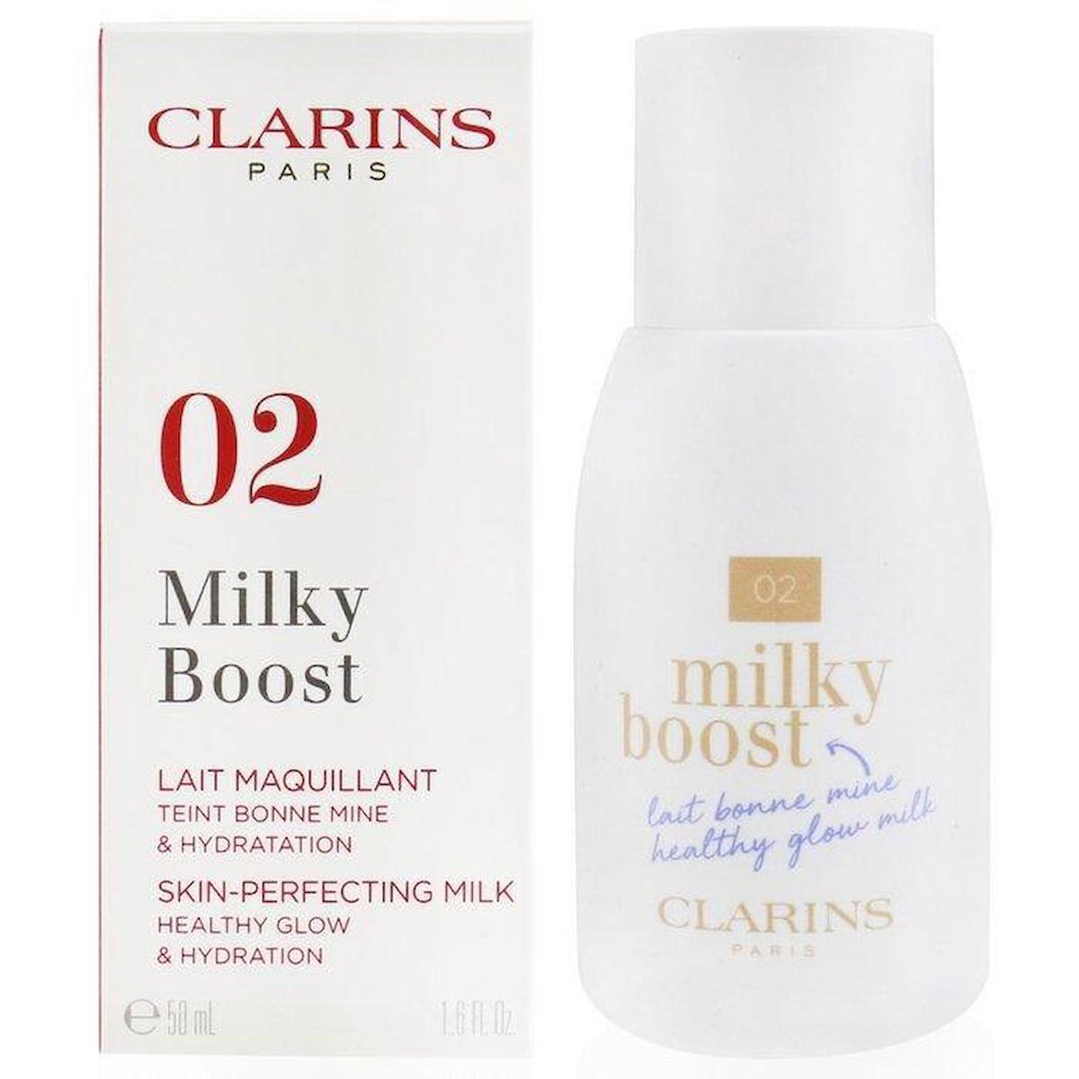 Clarins Milky Boost 02 Milky Boost Likit Serum Fondöten 50 ml