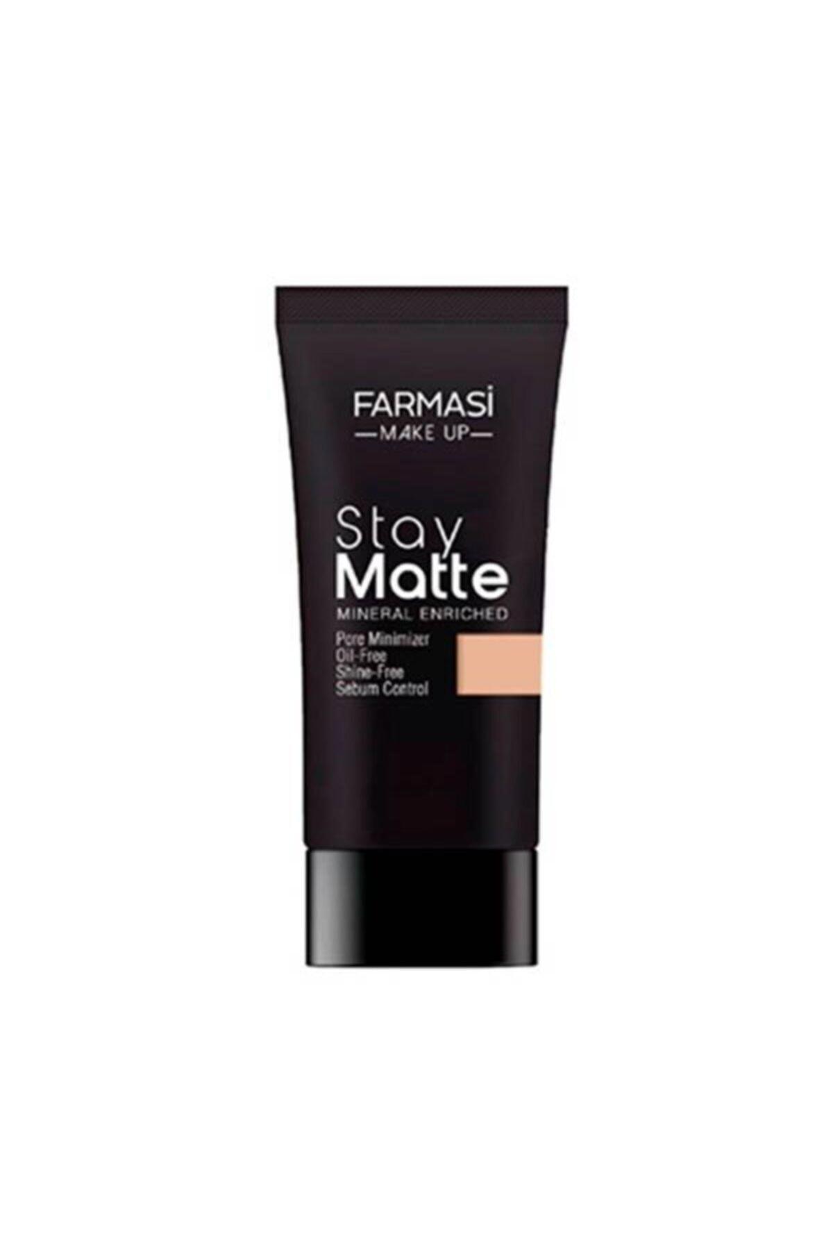 Farmasi Make Up Stay Matte Porcelain 02 Likit Serum Fondöten 30 ml