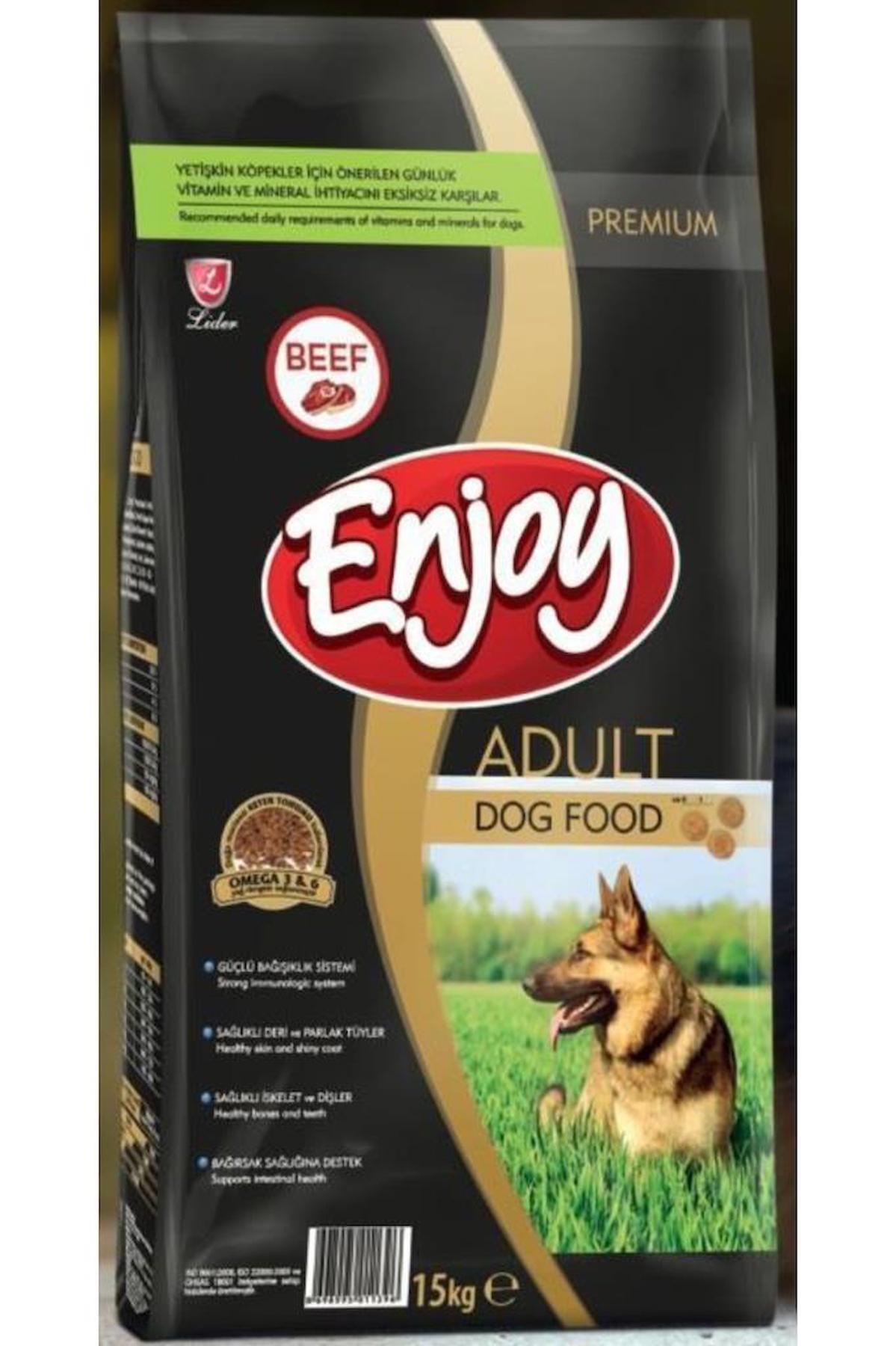 Enjoy Premium Biftekli Tüm Irklar Yetişkin Kuru Köpek Maması 15 kg