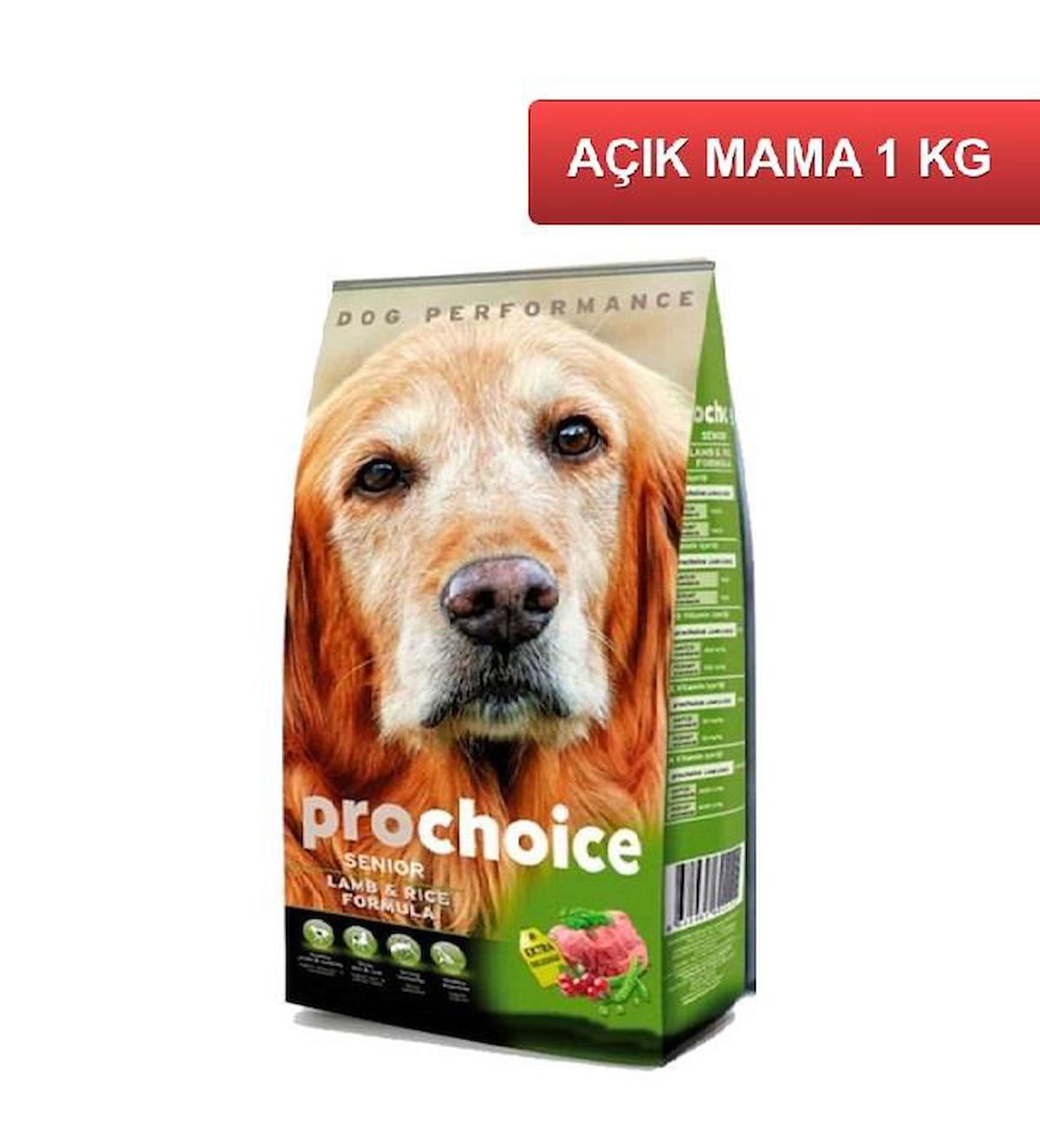 Pro Choice Senior Kuzu Etli ve Pirinçli Tüm Irklar Yaşlı Kuru Köpek Maması 1 kg