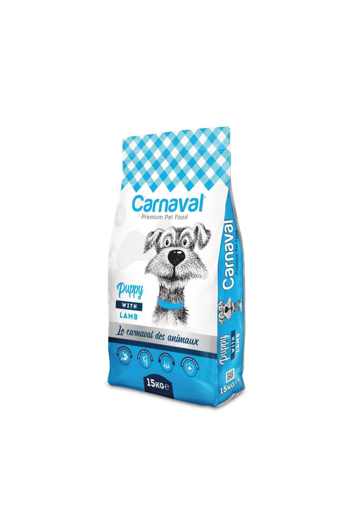 Carnaval Premium Kuzu Etli Tüm Irklar Yavru Kuru Köpek Maması 15 kg