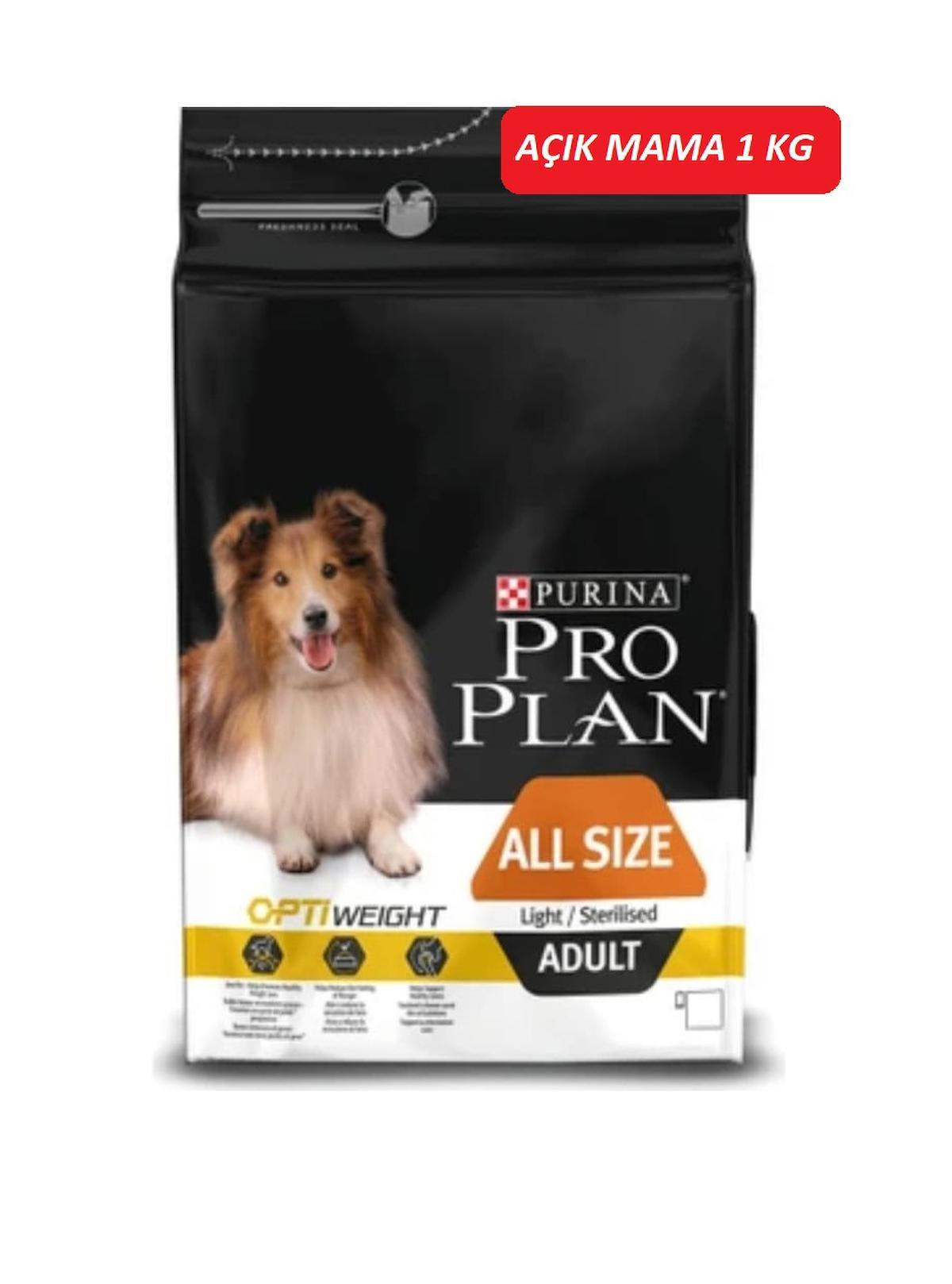 Pro Plan Opti Weight Kısırlaştırılmış Pirinçli ve Tavuklu Orta Irk Yetişkin Kuru Köpek Maması 1 kg