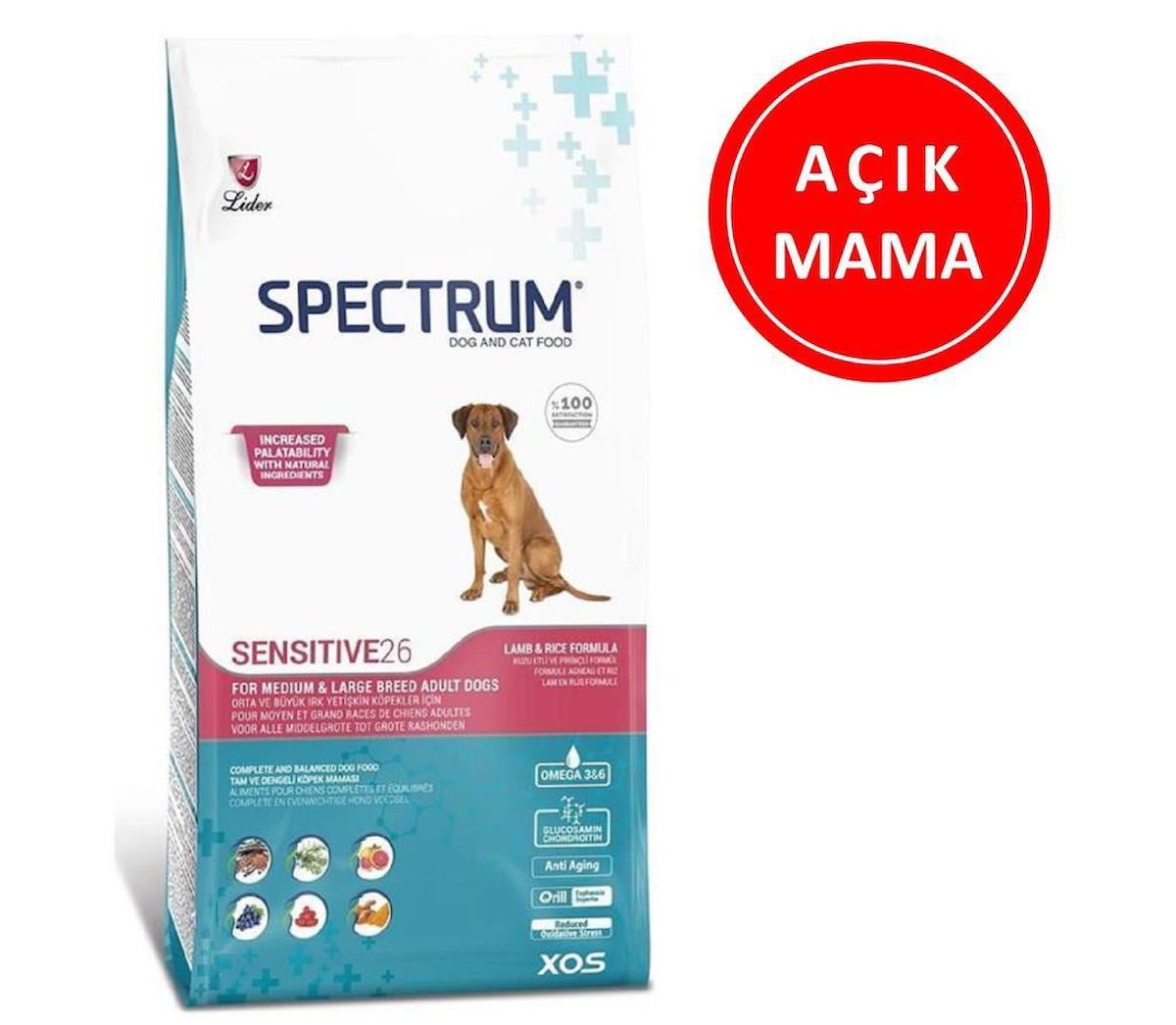 Spectrum Sensitive 6 Kuzu Etli Tüm Irklar Yetişkin Kuru Köpek Maması 1 kg