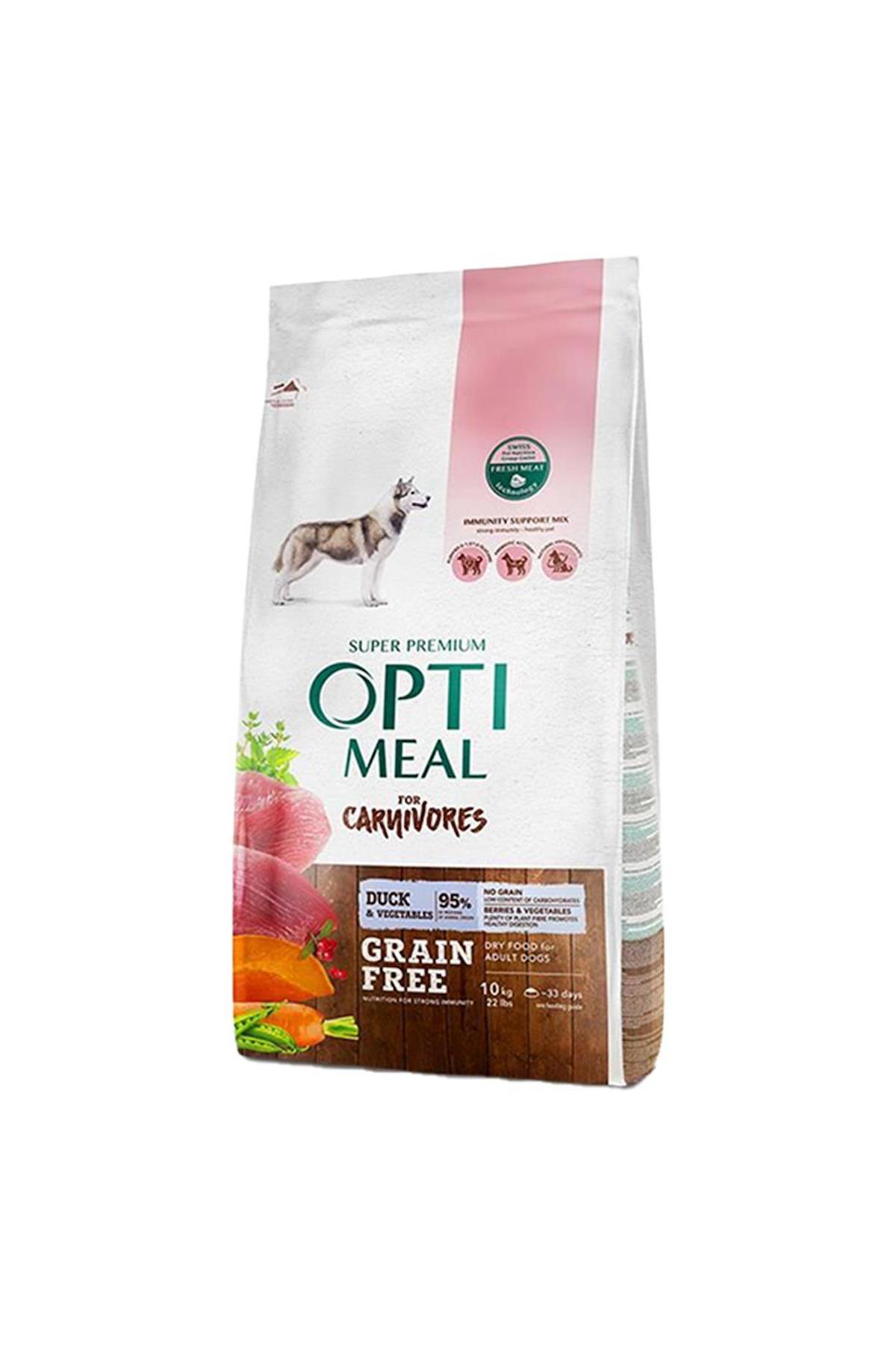 Optimeal Super Premium Ördekli ve Sebzeli Tüm Irklar Yetişkin Kuru Köpek Maması 10 kg