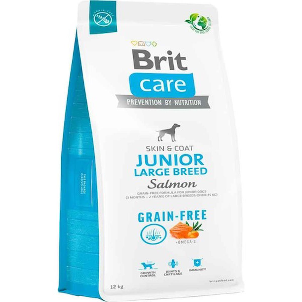 Brit Care Grain-Free Somonlu Büyük Irk Yavru Kuru Köpek Maması 12 kg