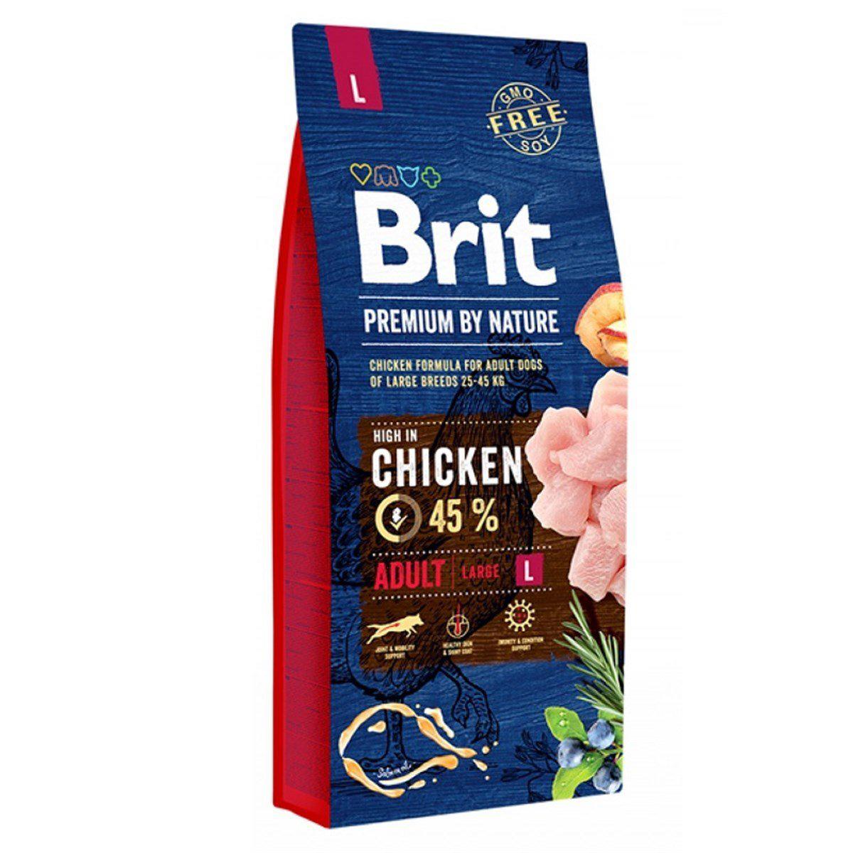 Brit Premium By Nature L Tavuklu Büyük Irk Yetişkin Kuru Köpek Maması 15 kg