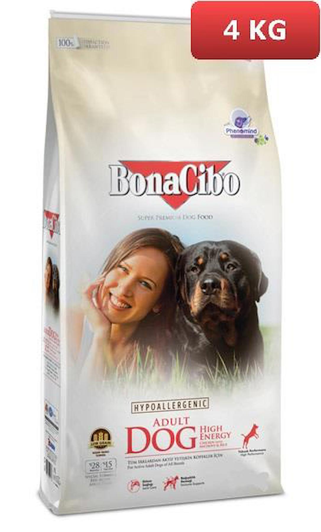 Bonacibo Super Premium High Energy Tüm Irklar Yetişkin Kuru Köpek Maması 4 kg