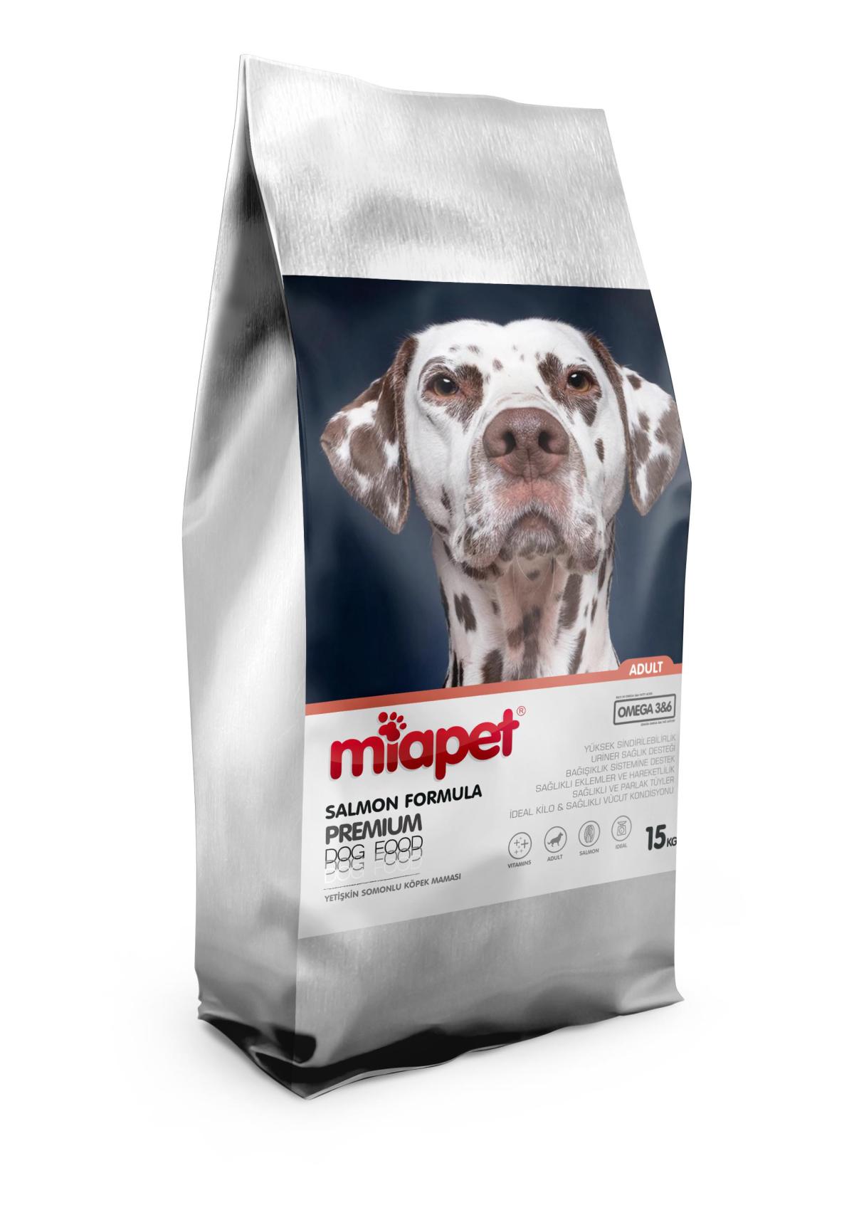 Miapet Premium Somonlu Tüm Irklar Yetişkin Kuru Köpek Maması 15 kg