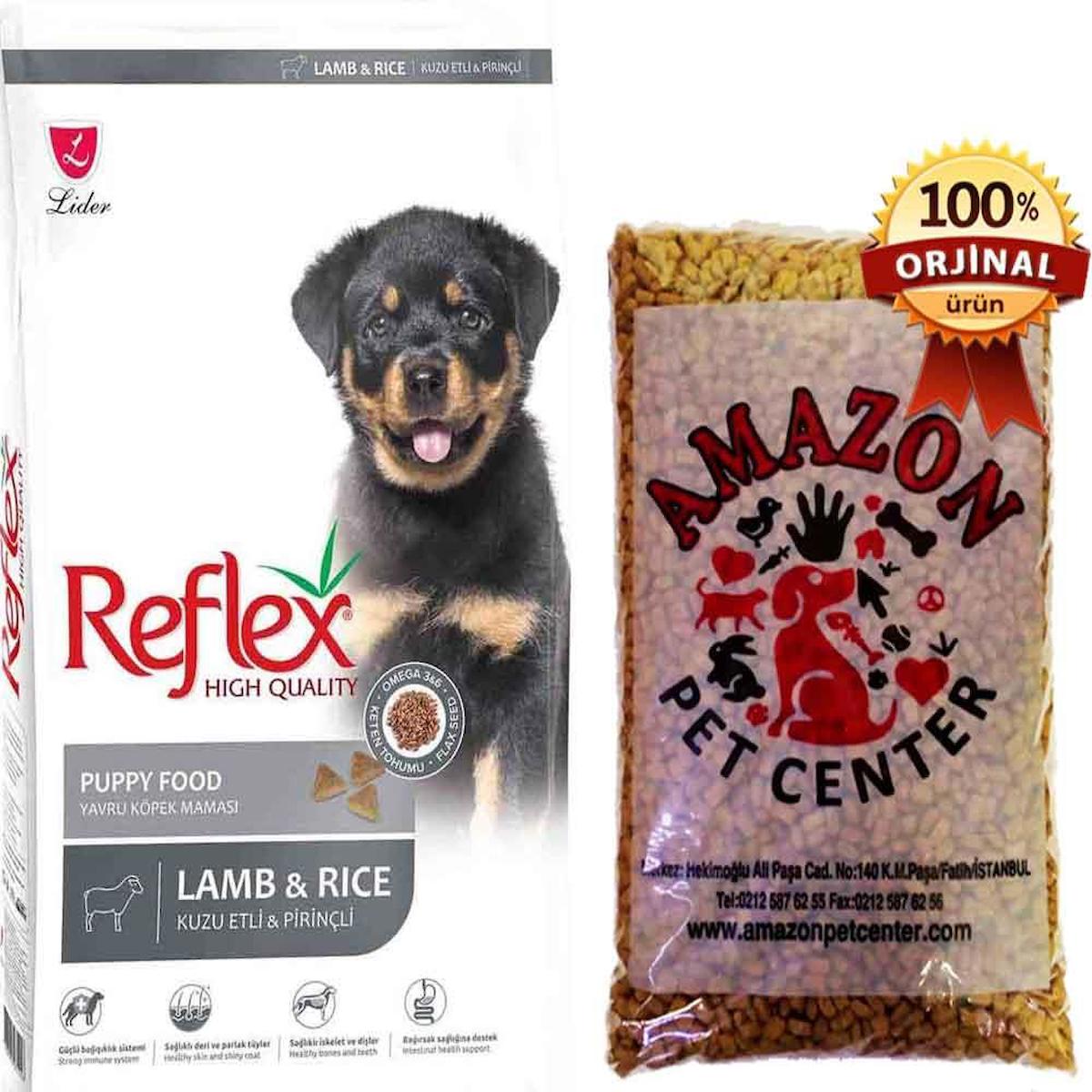 Reflex High Quality Kuzu Etli ve Pirinçli Tüm Irklar Yavru Kuru Köpek Maması 1 kg