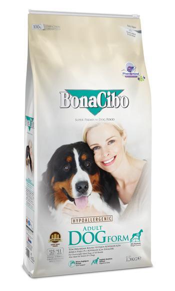 Bonacibo Super Premium Form Balıklı Pirinçli ve Tavuklu Tüm Irklar Yetişkin Kuru Köpek Maması 15 kg