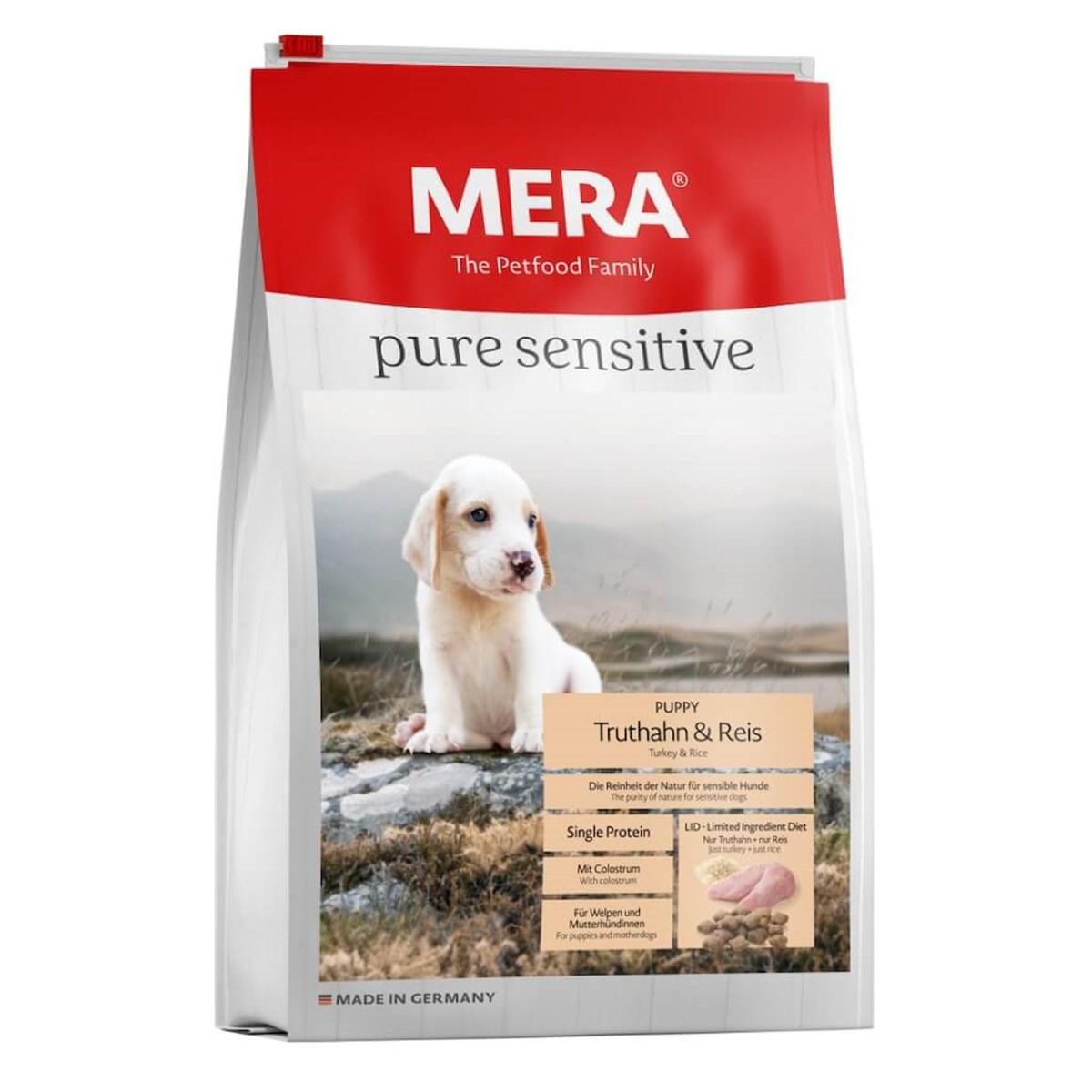 Mera Pure Sensitive Hindili ve Pirinçli Küçük Irk Yavru Kuru Köpek Maması 4 kg