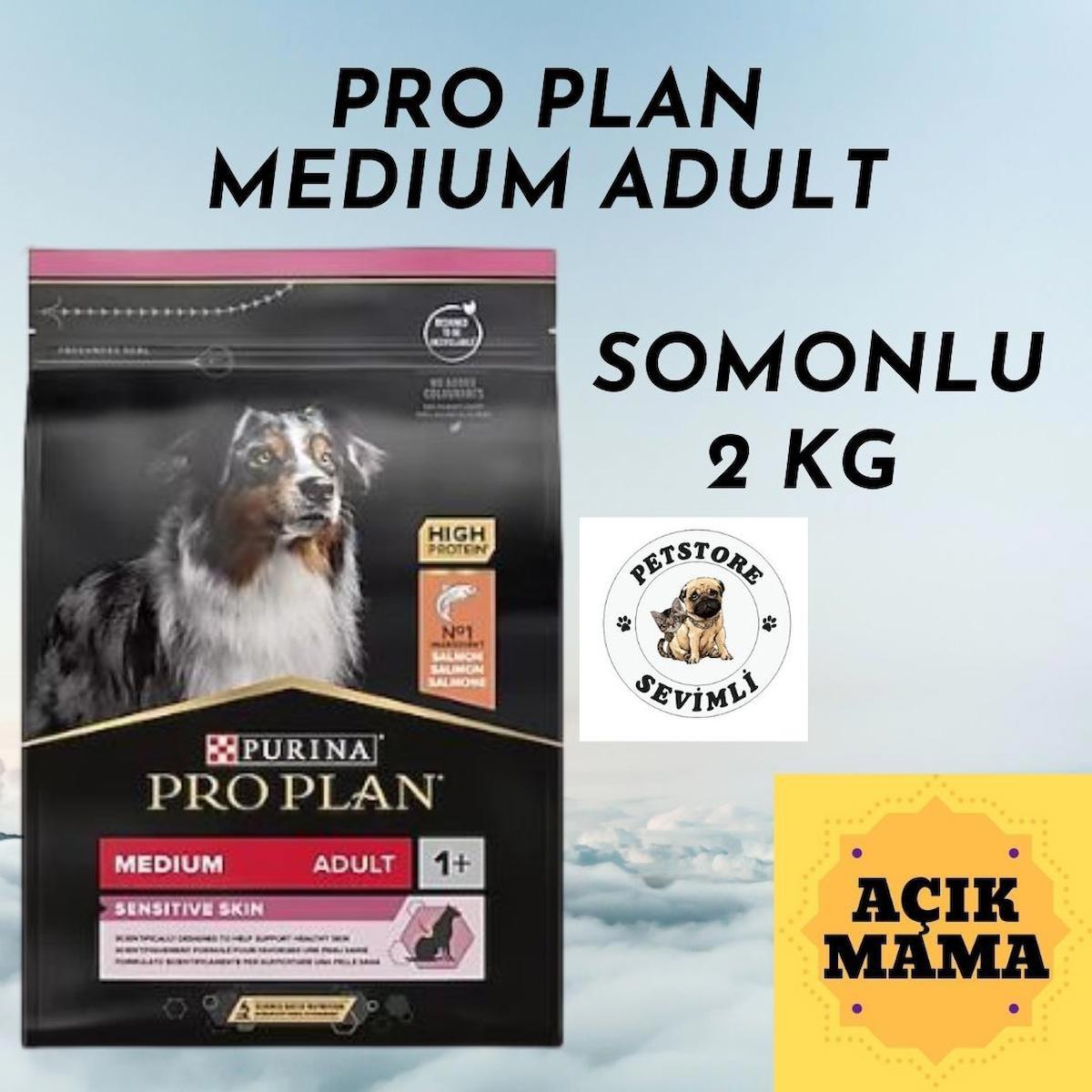 Pro Plan Sensitive Skin High Protein Pirinçli ve Somonlu Orta Irk Yetişkin Kuru Köpek Maması 2 kg