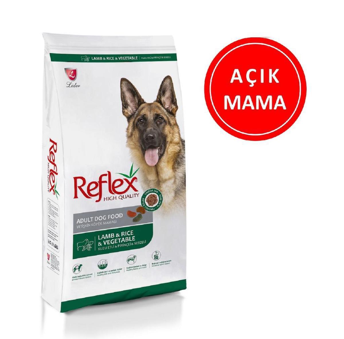Reflex High Quality Kuzu Etli ve Sebzeli Tüm Irklar Yetişkin Kuru Köpek Maması 1 kg