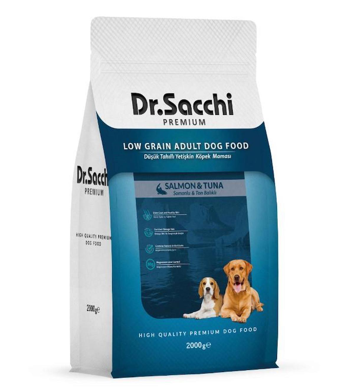 Dr.Sacchi Premium Somonlu Tüm Irklar Yetişkin Kuru Köpek Maması 2 kg