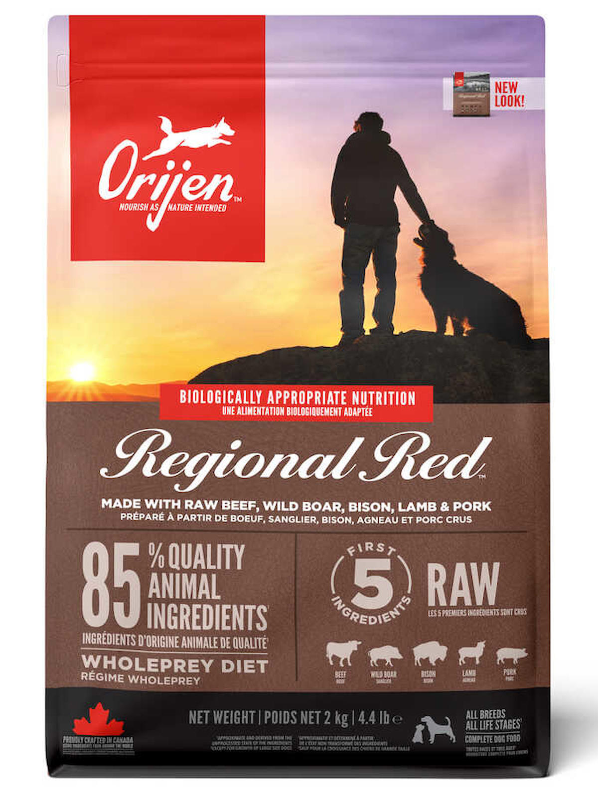 Orijen Regional Red Sığır Etli Tüm Irklar Yavru ve Yetişkin Kuru Köpek Maması 2 kg