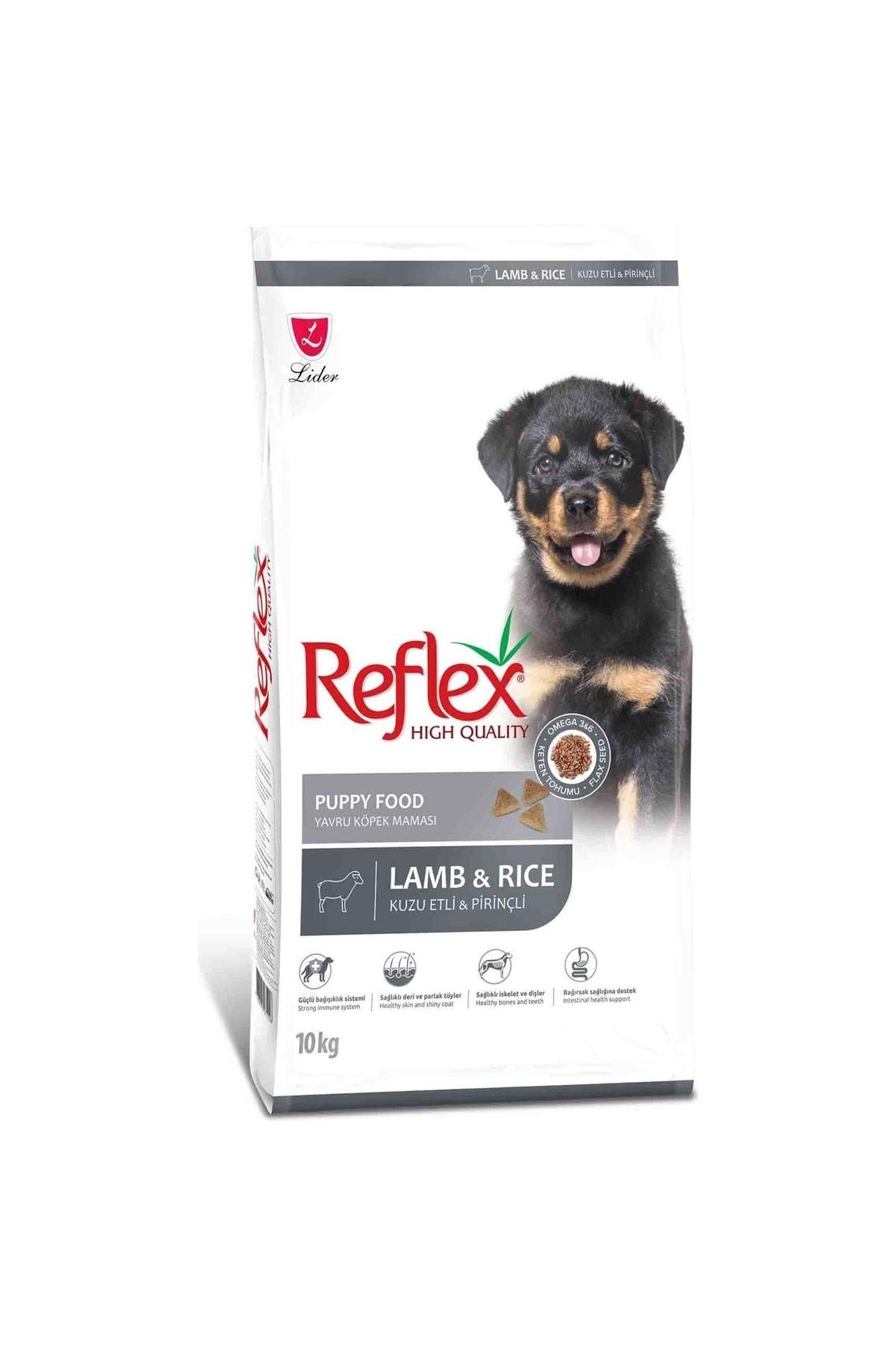 Reflex High Quality Kuzu Etli ve Pirinçli Tüm Irklar Yavru Kuru Köpek Maması 10 kg