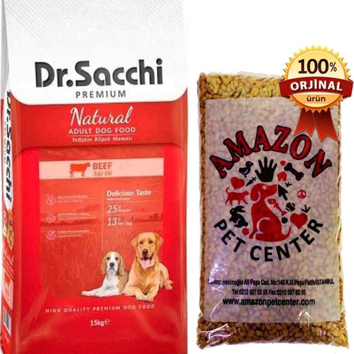 Dr.Sacchi Premium Sığır Etli Tüm Irklar Yetişkin Kuru Köpek Maması 1 kg