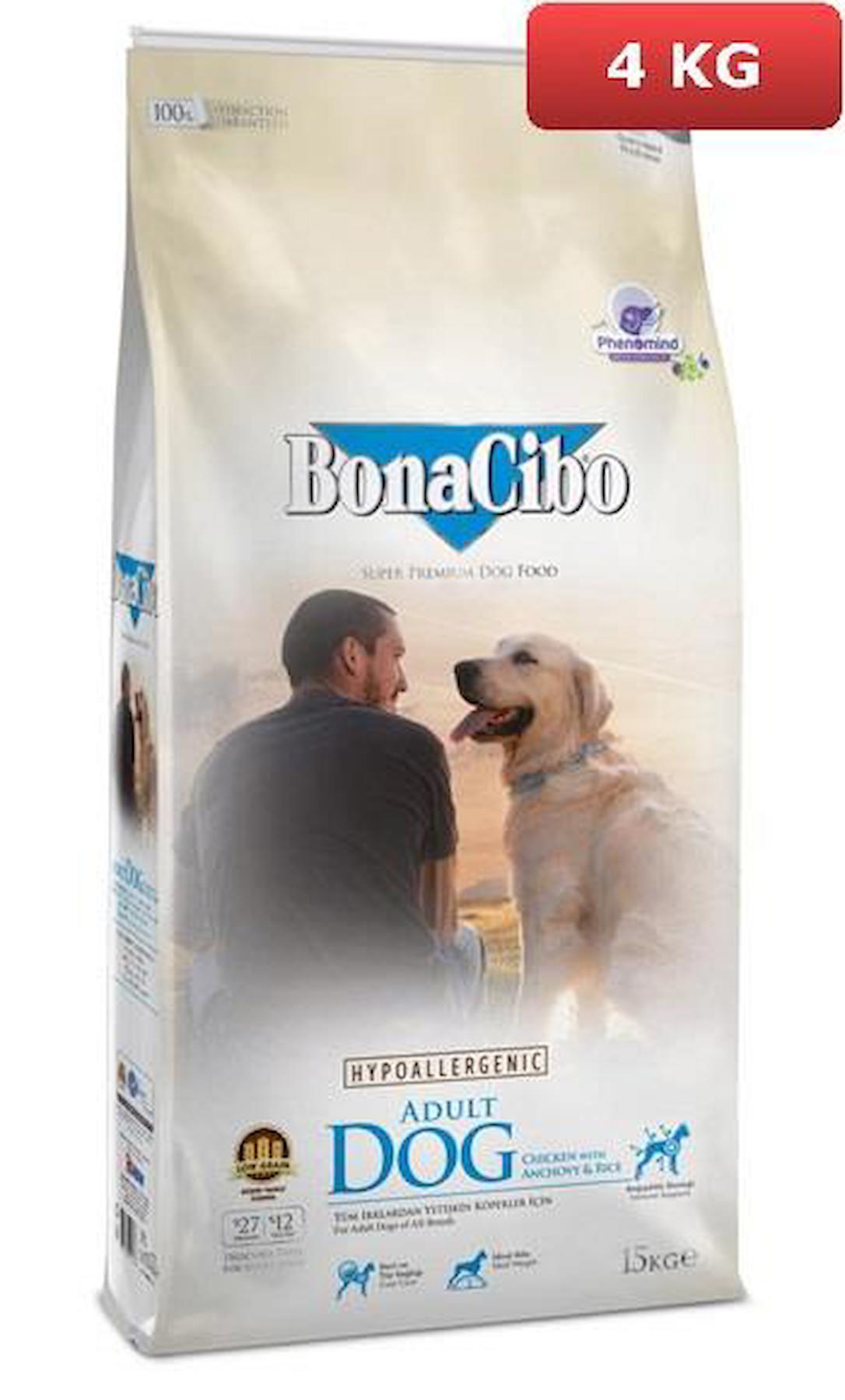 Bonacibo Super Premium Balıklı ve Tavuklu Tüm Irklar Yetişkin Kuru Köpek Maması 4 kg