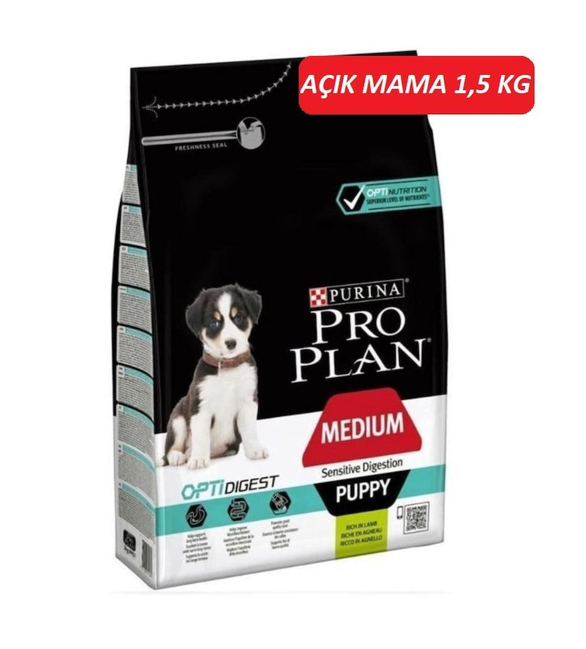 Pro Plan Opti Digest Kuzu Etli ve Pirinçli Orta Irk Yavru Kuru Köpek Maması 1.5 kg