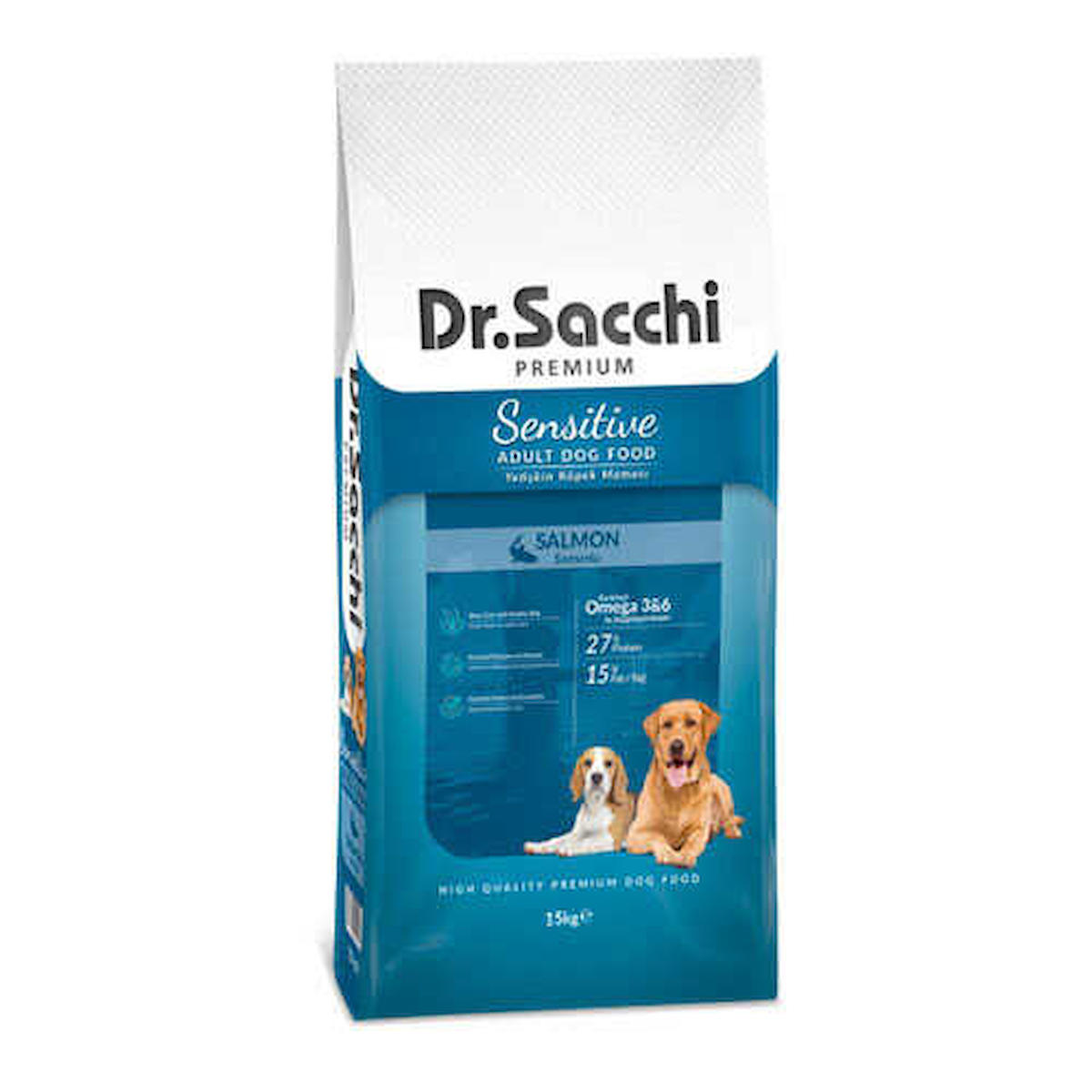 Dr.Sacchi Premium Somonlu Tüm Irklar Yetişkin Kuru Köpek Maması 15 kg