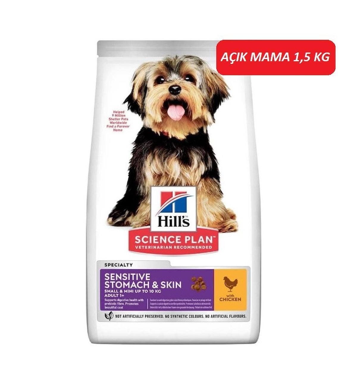 Hill'S Sensitive Stomach & Skin Tavuklu Küçük Irk Yetişkin Kuru Köpek Maması 1.5 kg