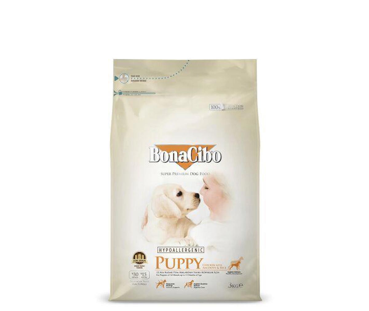 Bonacibo Super Premium Balıklı ve Tavuklu Tüm Irklar Yavru Kuru Köpek Maması 3 kg