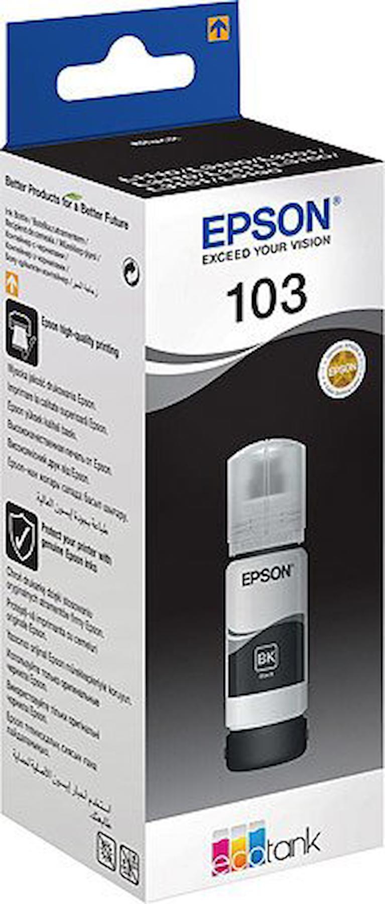 Epson T103 C13T00S14A Orijinal Siyah Mürekkep Kartuş