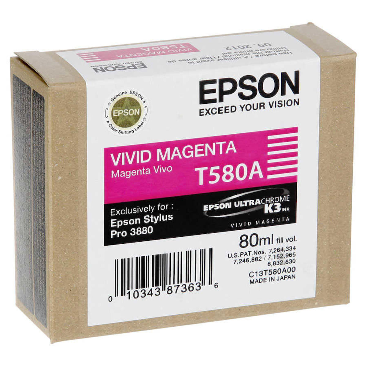 Epson T580A-C13T580A00 Orijinal Kırmızı Mürekkep Kartuş