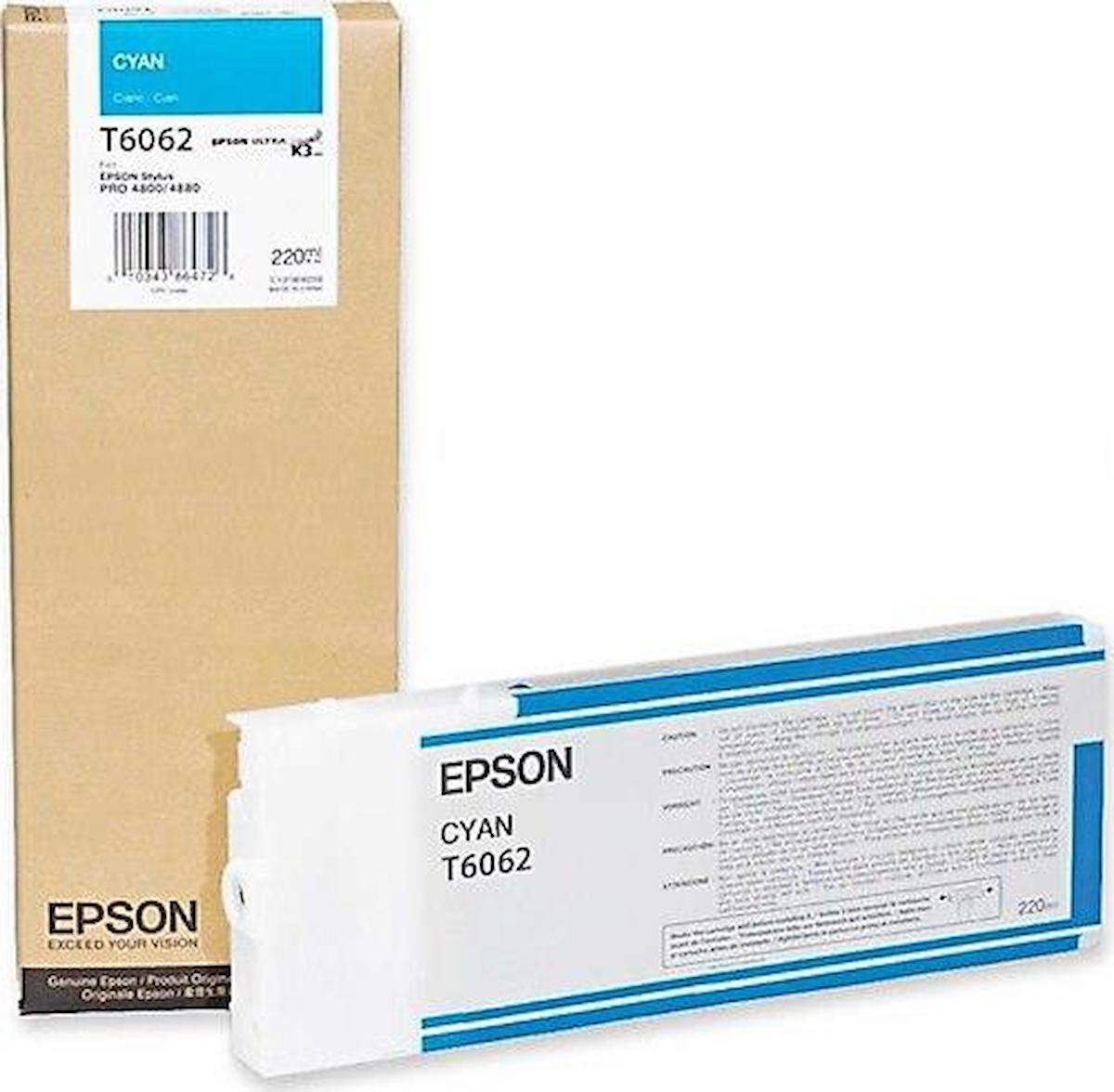 Epson T6062-C13T606200 Orijinal Mavi Mürekkep Kartuş