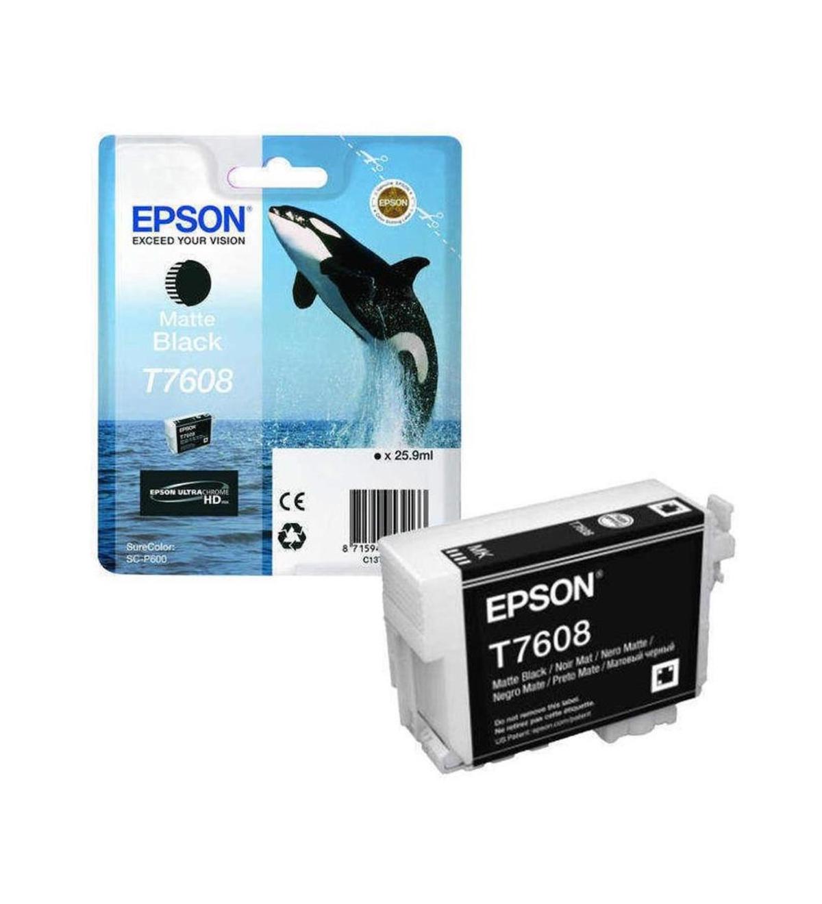 Epson T7608-C13T76084010 Orijinal Siyah Mürekkep Kartuş