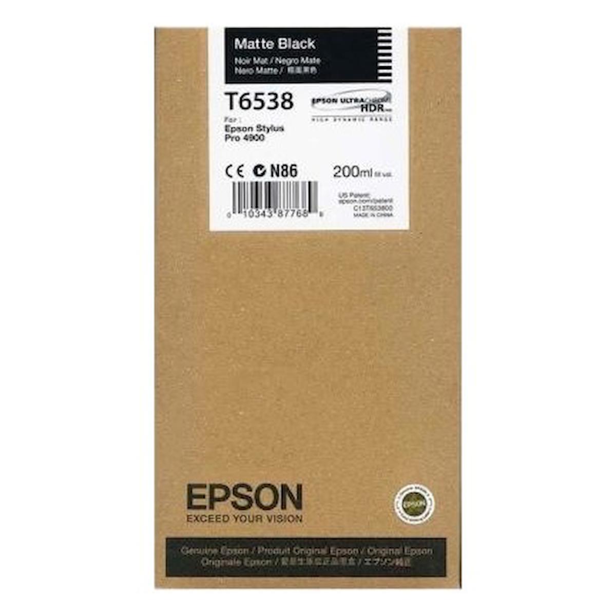 Epson T6538-C13T653800 Orijinal Siyah Mürekkep Kartuş