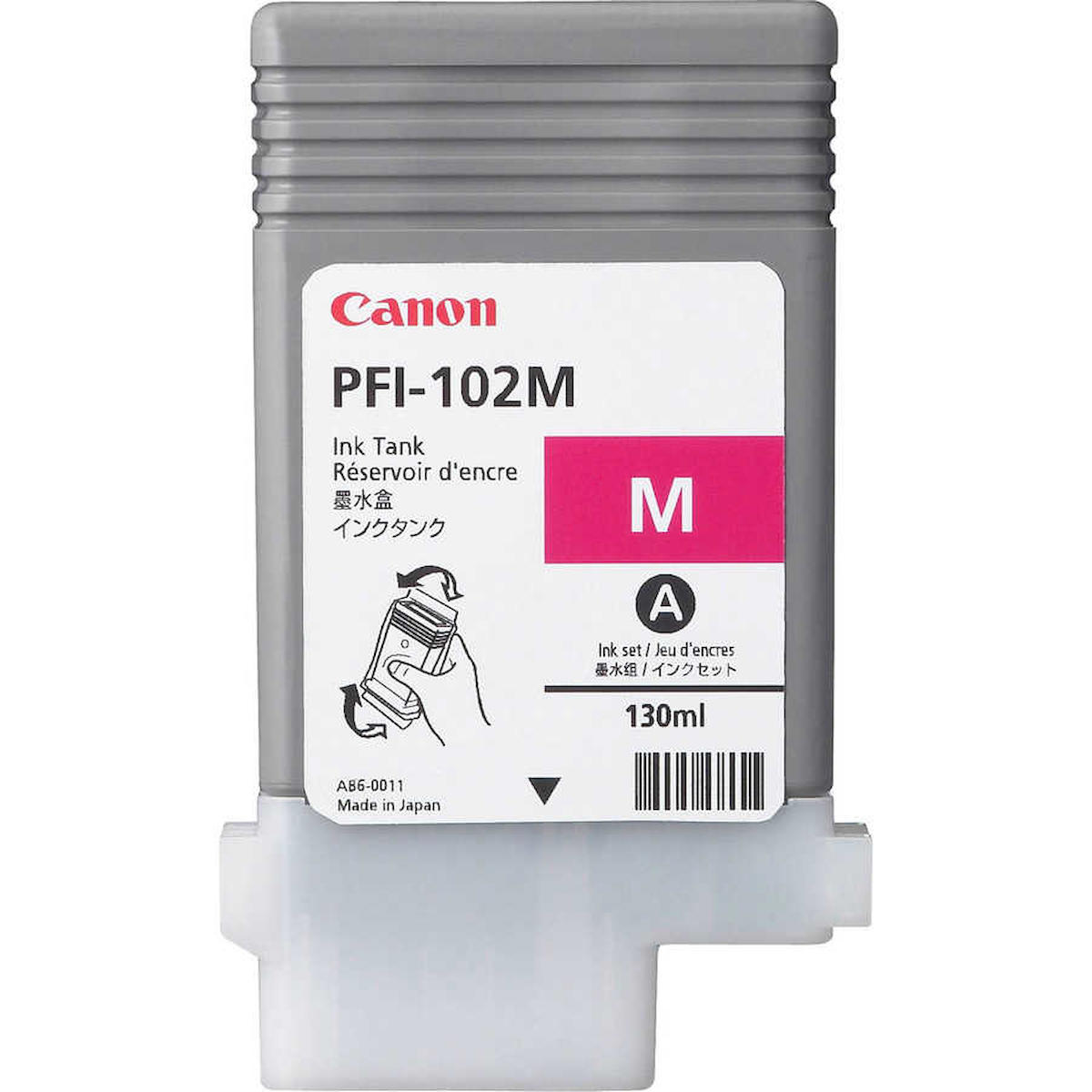 Canon PFI-102M Orijinal Kırmızı Mürekkep Kartuş