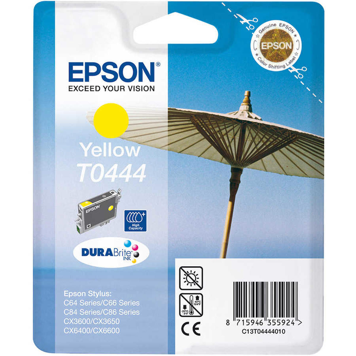 Epson T0444-C13T04444020 Orijinal Sarı Mürekkep Kartuş