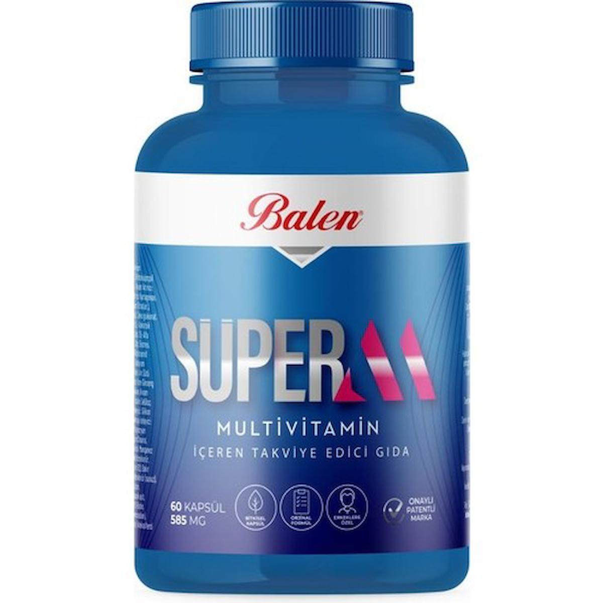 Balen Süper-M Sade Unisex Vitamin 60 Kapsül