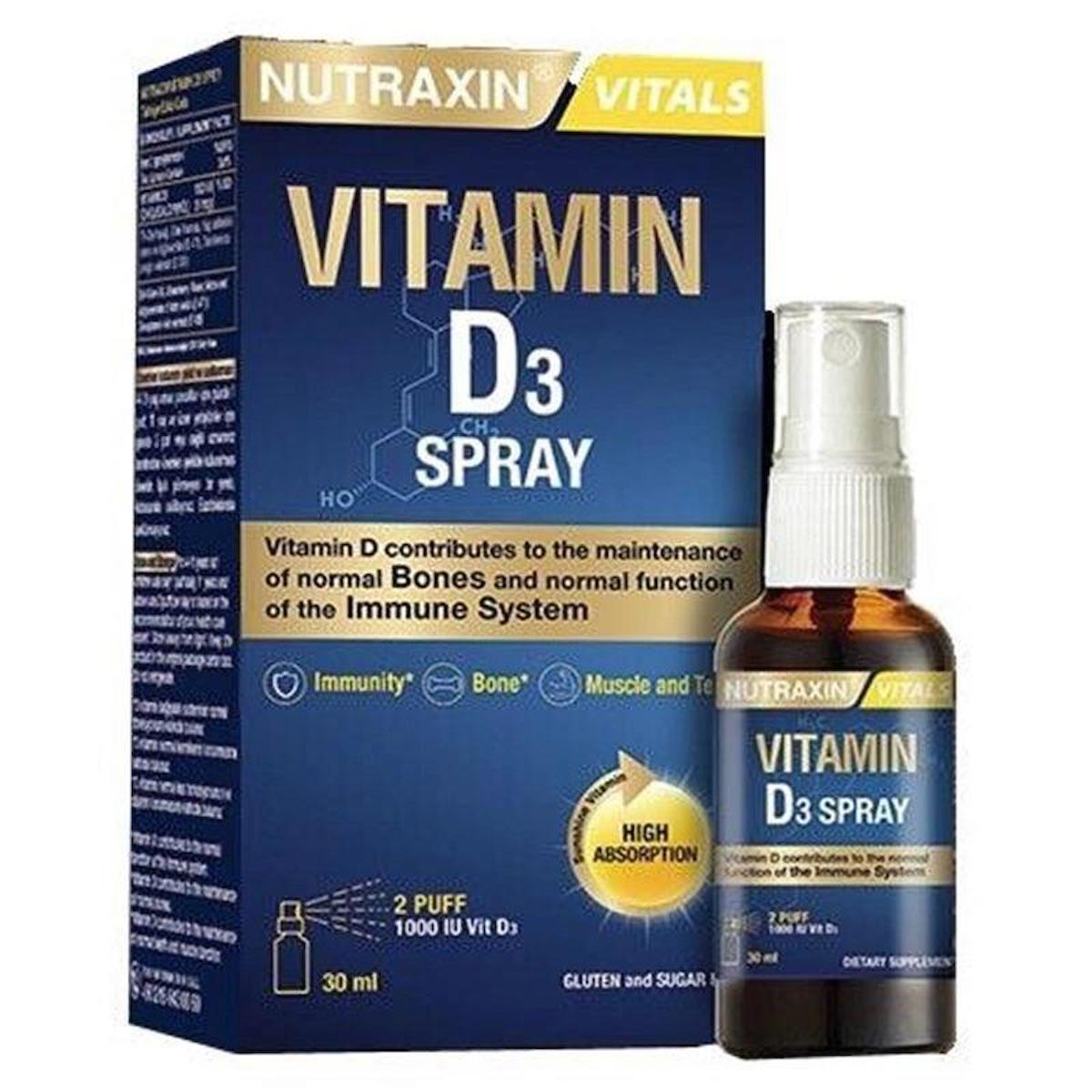 Nutraxin Vitamin D3 Sade Çocuk - Yetişkin 30 ml