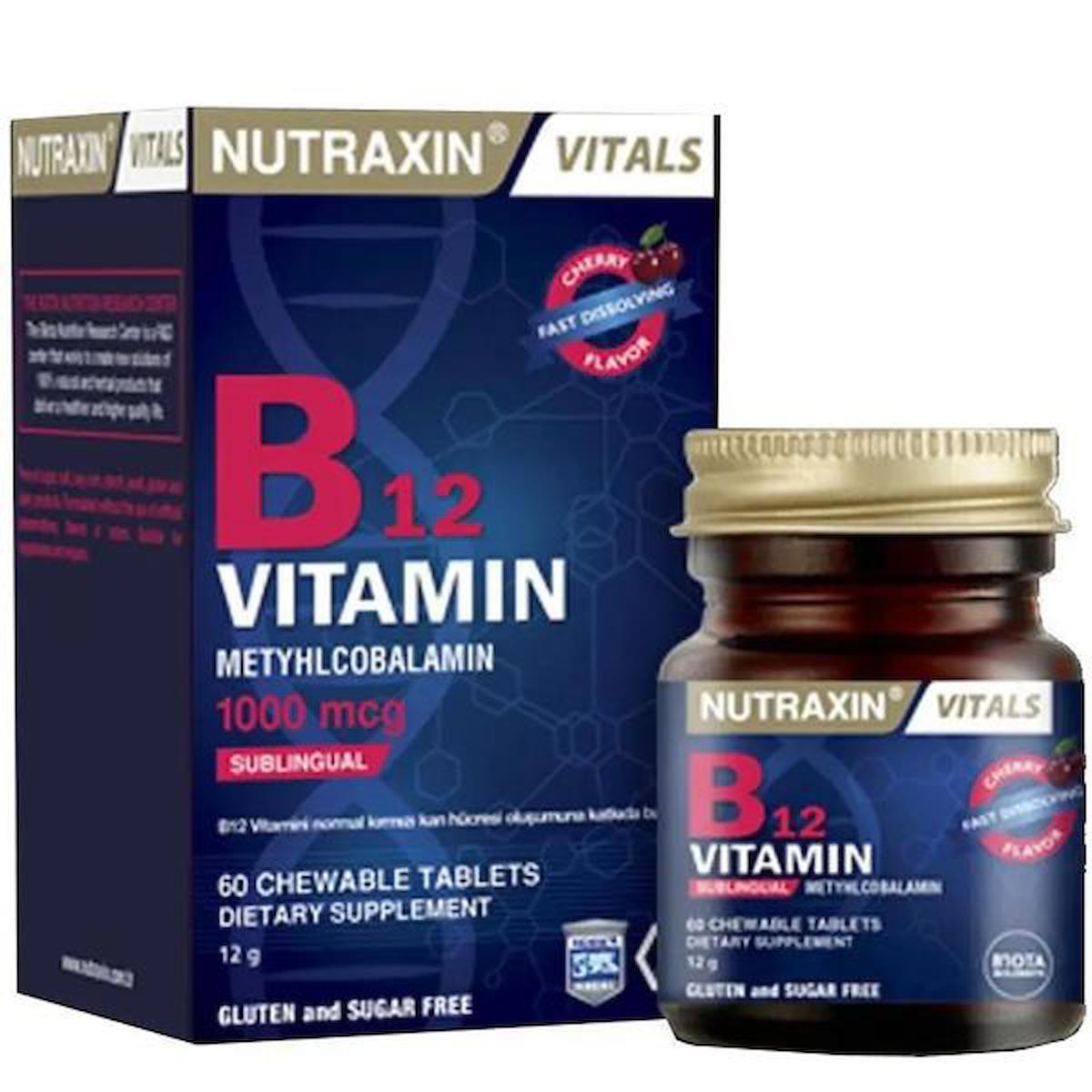 Nutraxin B12 Sade Unisex Vitamin 60 Tablet