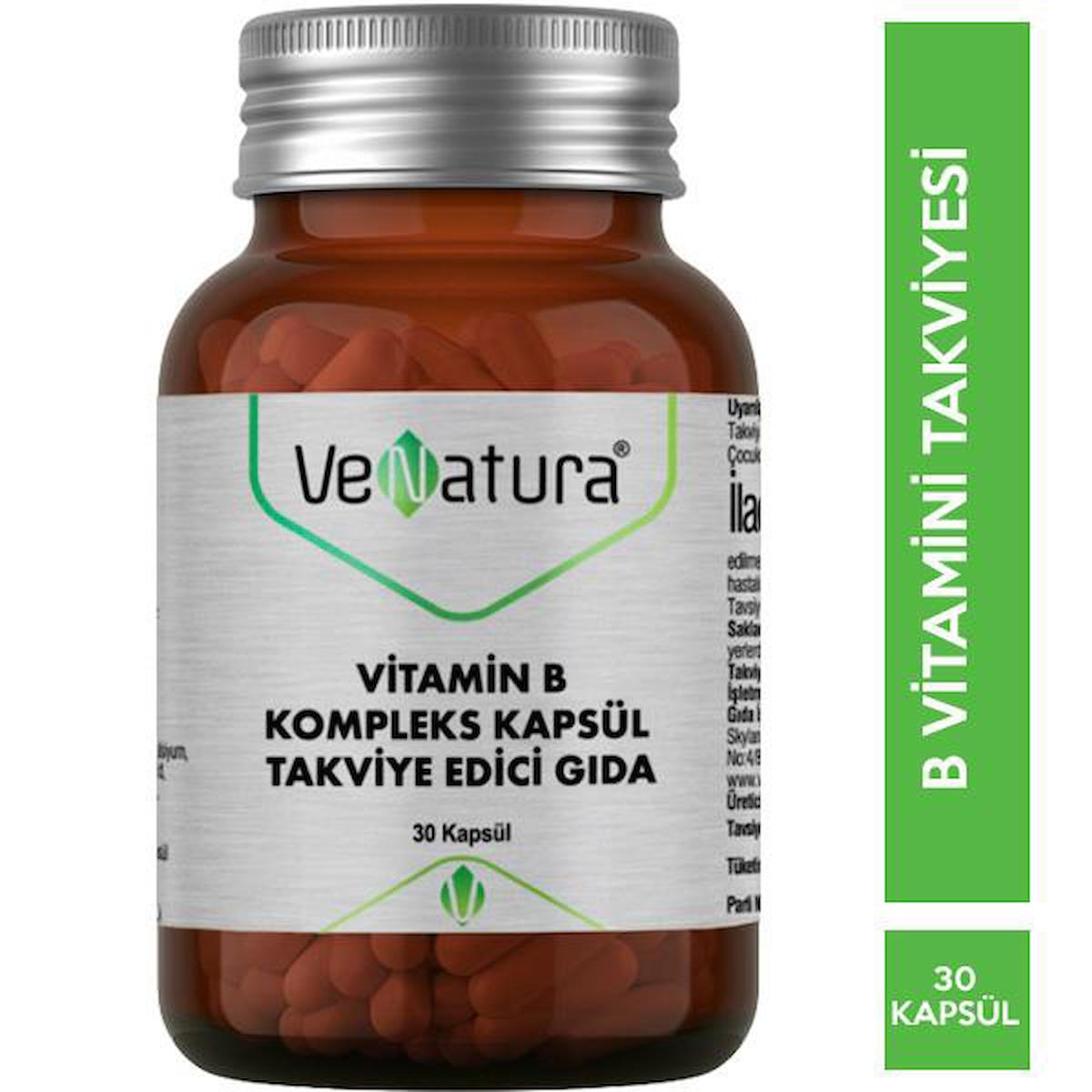 Venatura Vitamin B Aromasız Unisex 30 Tablet