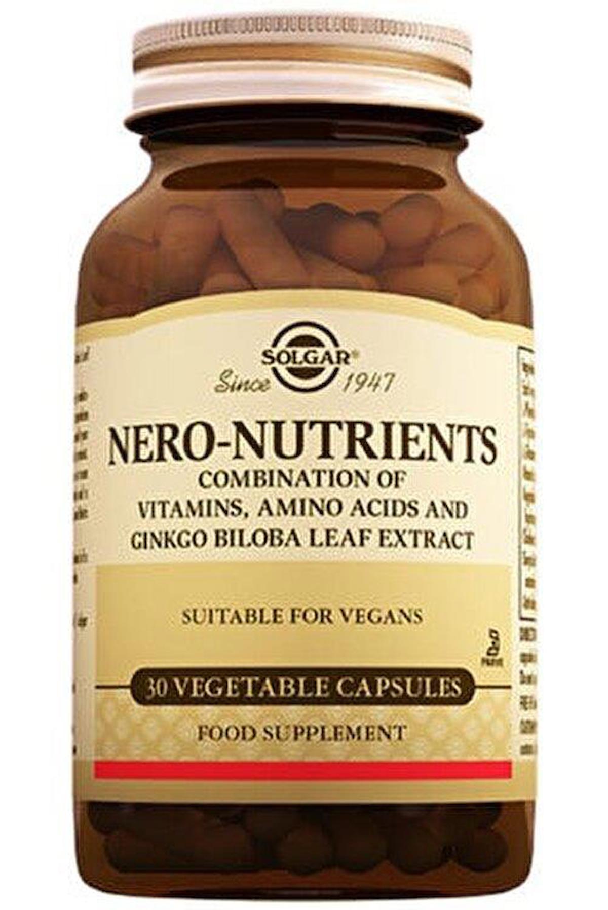 Solgar Nero Nutrients Sade Unisex Vitamin 30 Kapsül