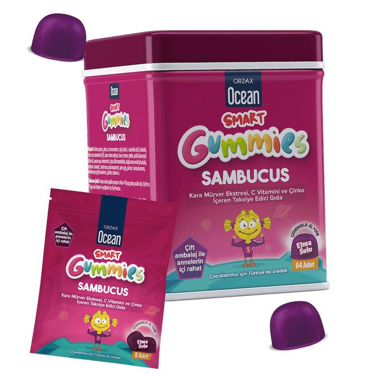 Ocean Orzax Smart Gummies Sambucus Aromalı Çocuk Vitamin 64 Paket