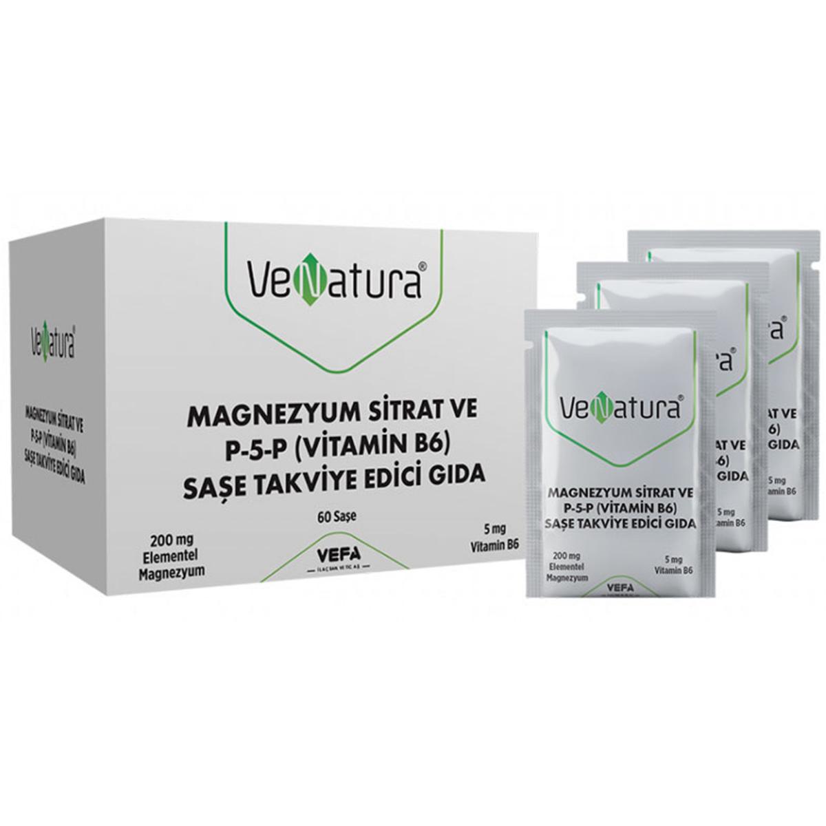 Venatura Magnezyum Sade Unisex Vitamin 60 Şase
